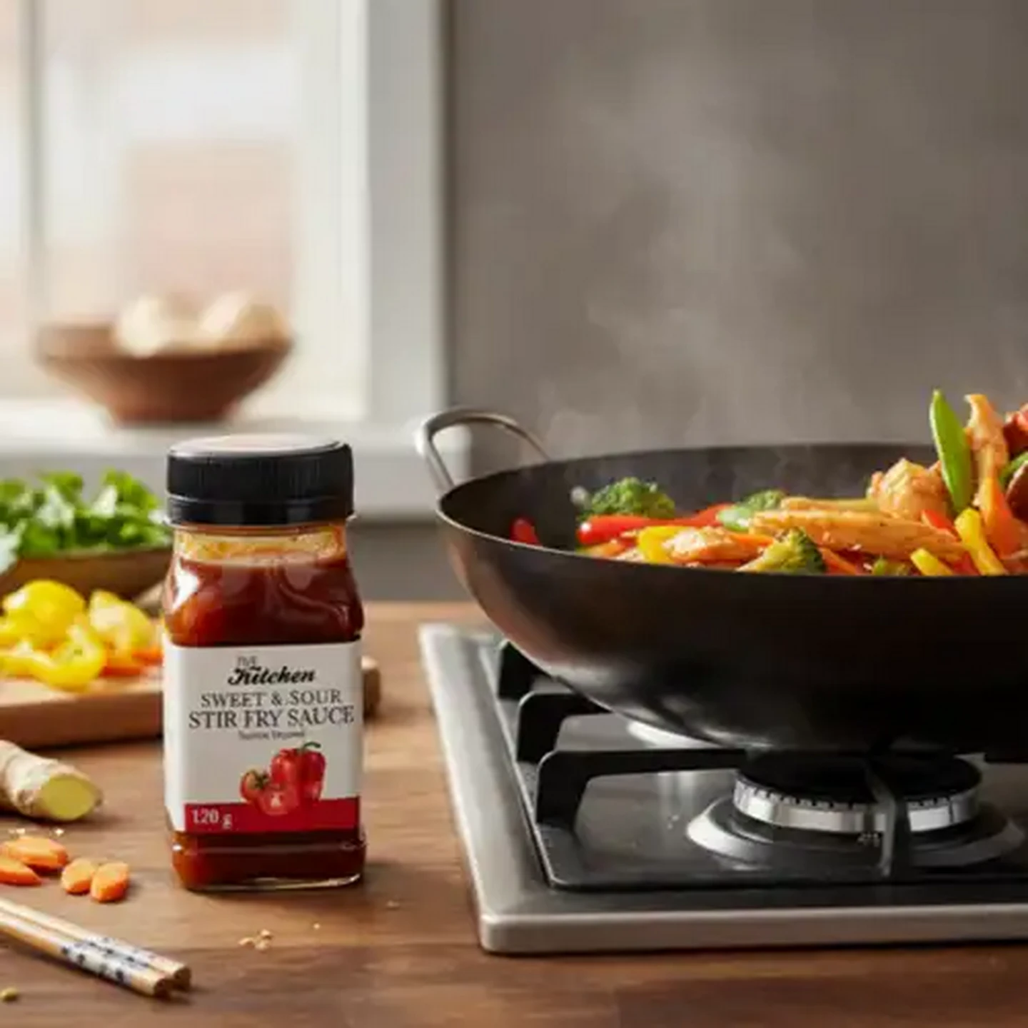Image of The Kitchen Sweet & Sour Stir Fry Sauce 120g