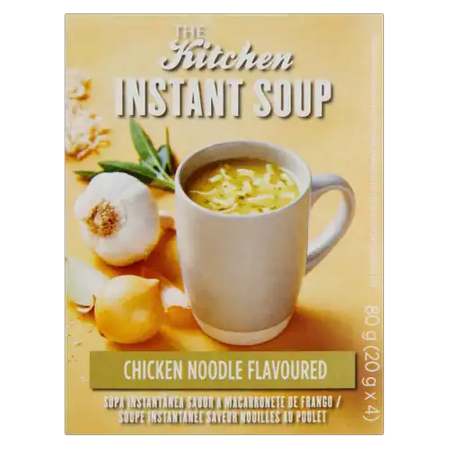 Image of The Kitchen Chicken Noodle Flavoured Instant Soup Packets 4 x 20g