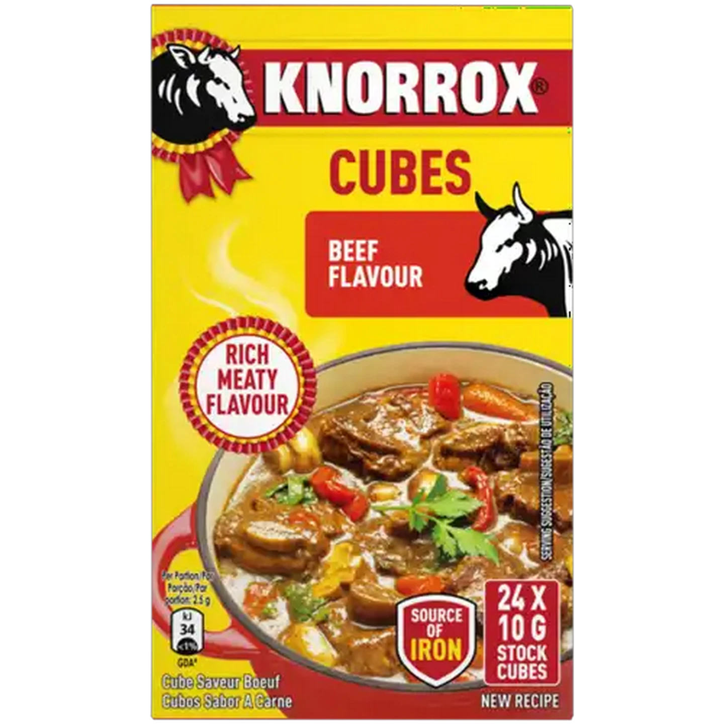 Image of Knorrox Beef Flavoured Stock Cubes 24 x 10g