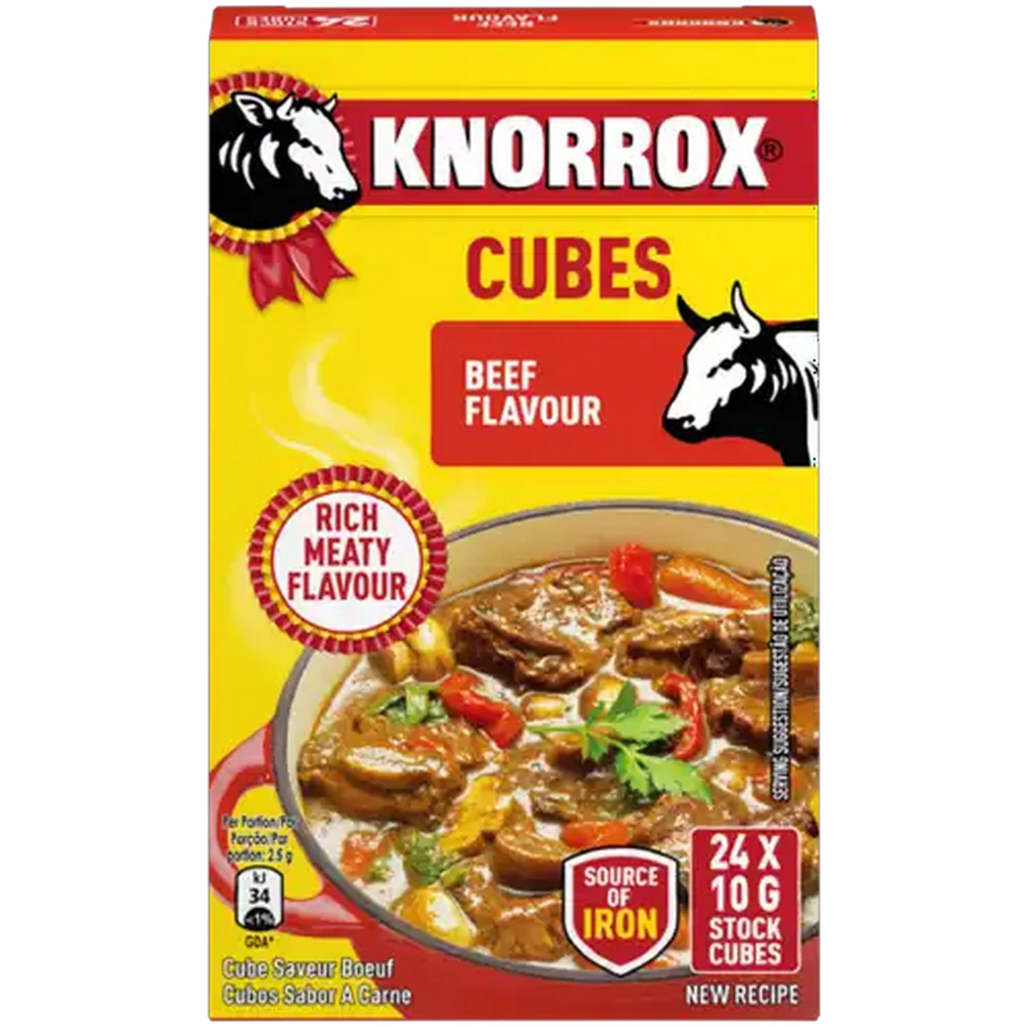 Image of Knorrox Beef Flavoured Stock Cubes 24 x 10g