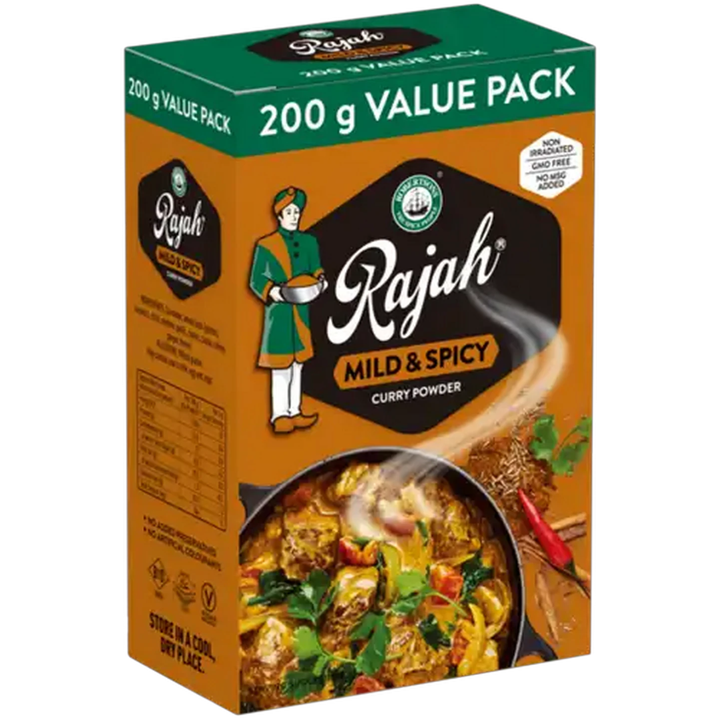 Image of Rajah Mild & Spicy Curry Powder Value Pack 200g