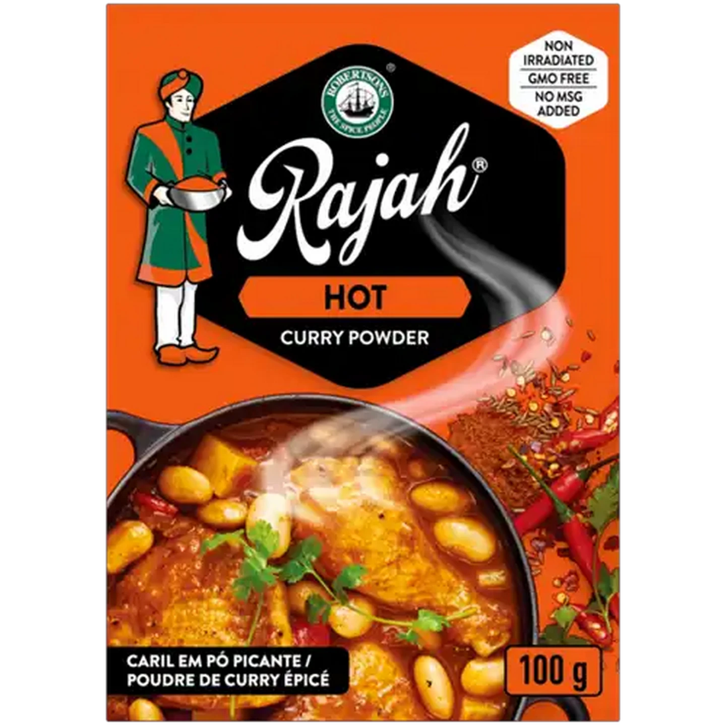 Image of Rajah Hot Curry Powder 100g