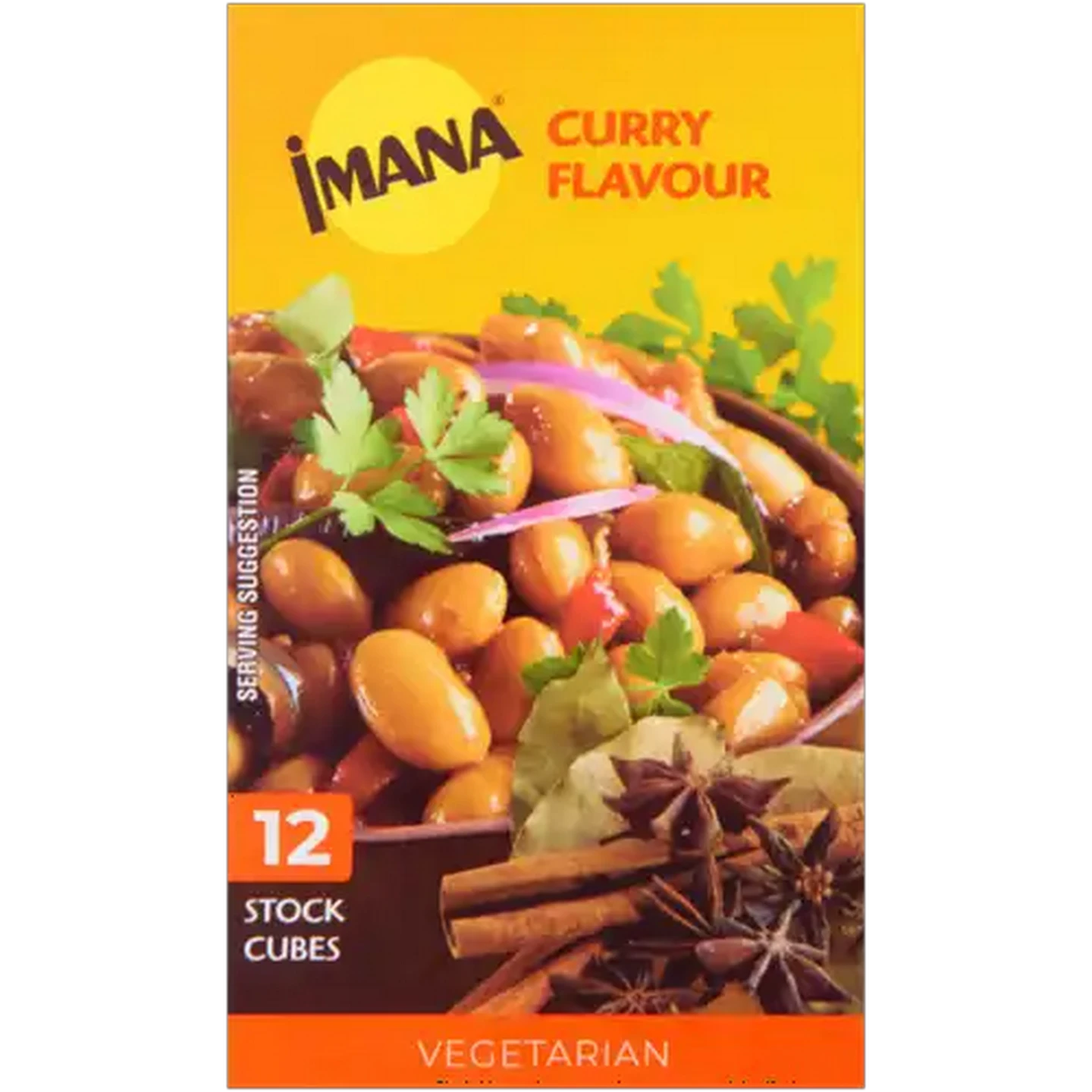 Image of Imana Super Stock Curry Flavoured Cubes 12 Pack