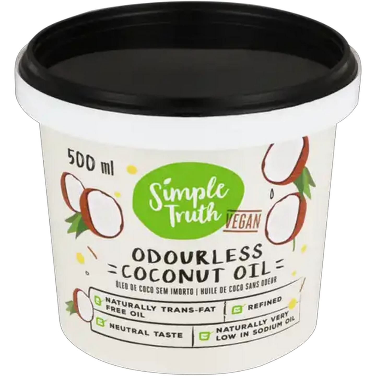 Image of Simple Truth Vegan Odourless Coconut Oil 500ml