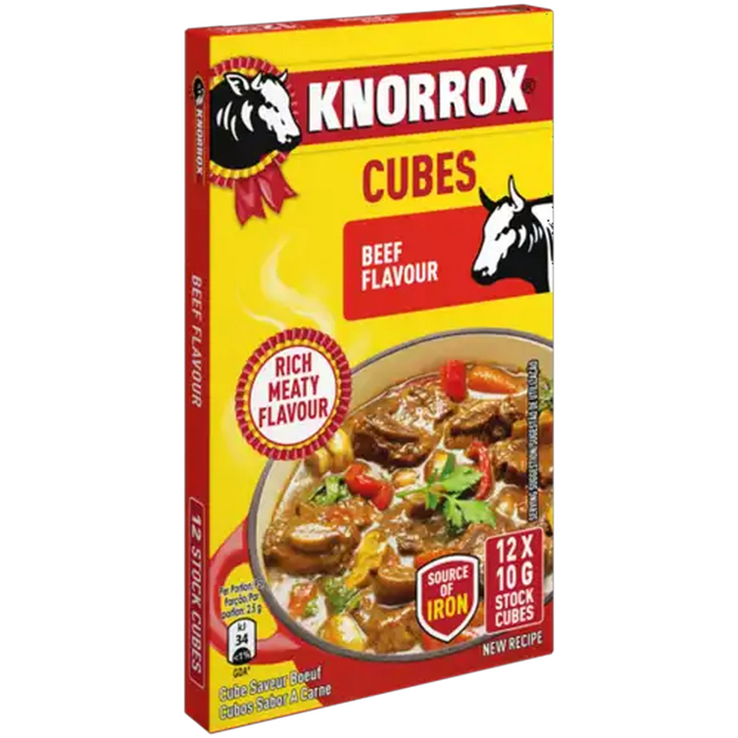 Image of Knorrox Beef Flavoured Stock Cubes 12 x 10g