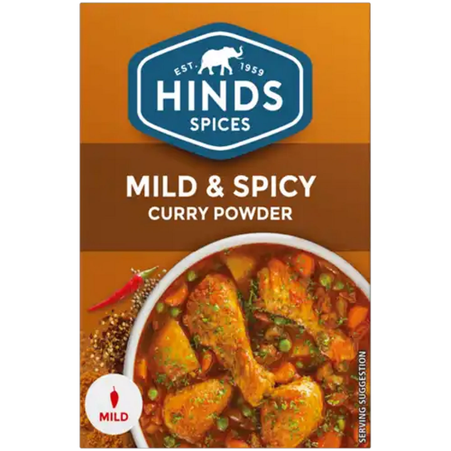 Image of Hinds Spices Mild & Spicy Curry Powder 100g