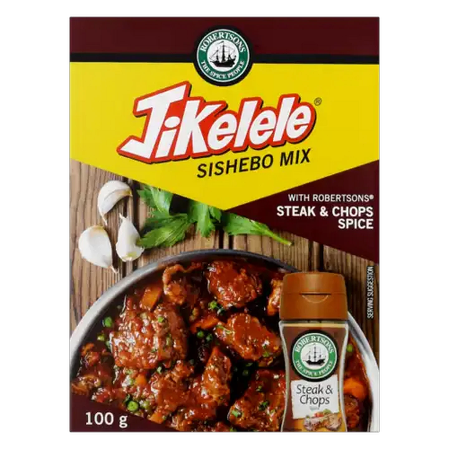 Image of Robertsons Jikelele All in One Sishebo Mix with Robertsons Steak and Chops Spice 100g