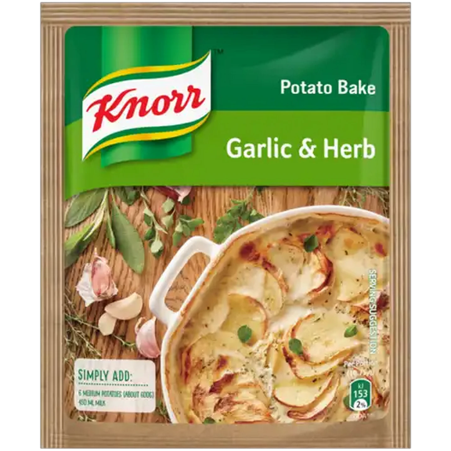 Image of Knorr Garlic & Herb Potato Bake 43g