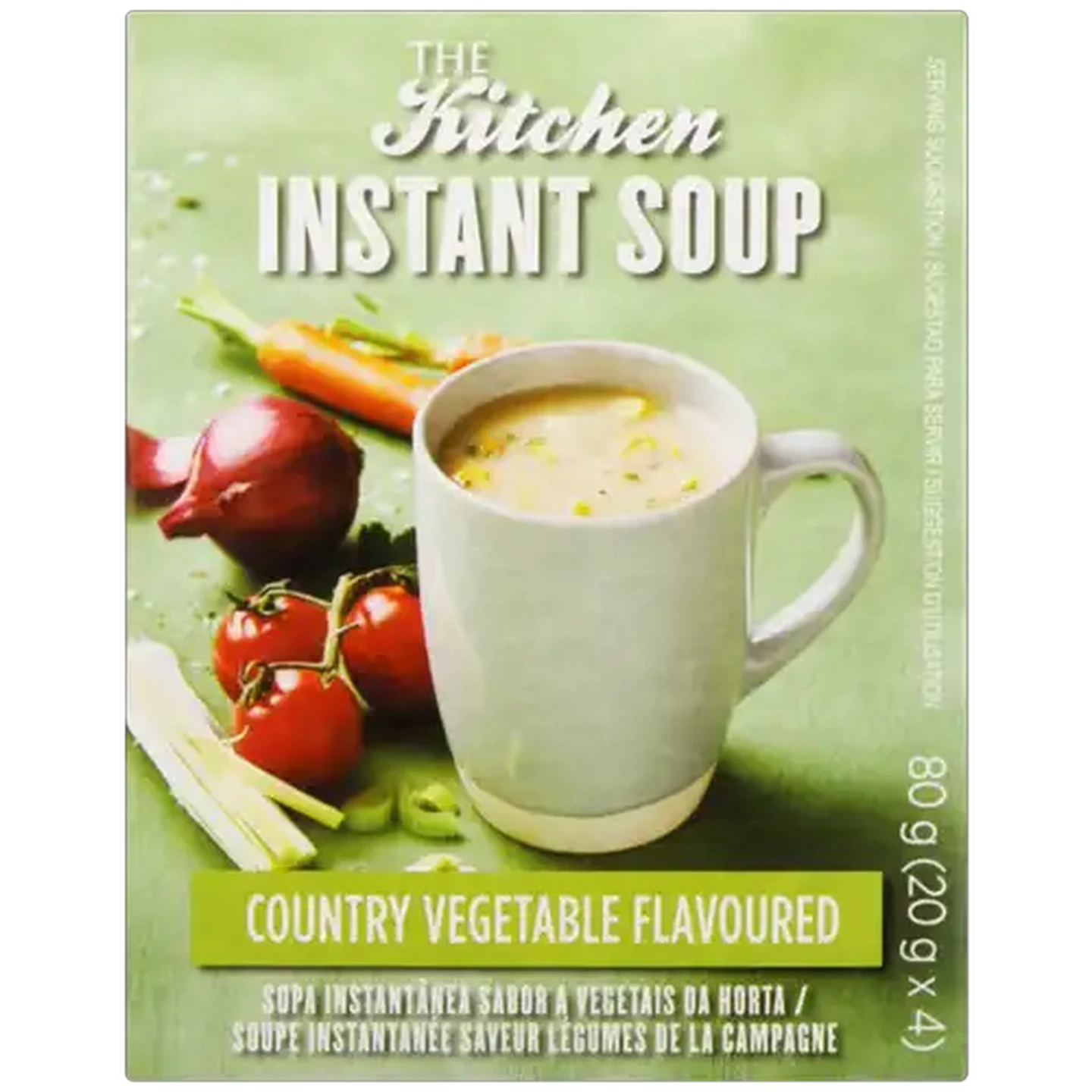 Image of The Kitchen Country Vegetable Flavoured Instant Soup 4 Pack 80g