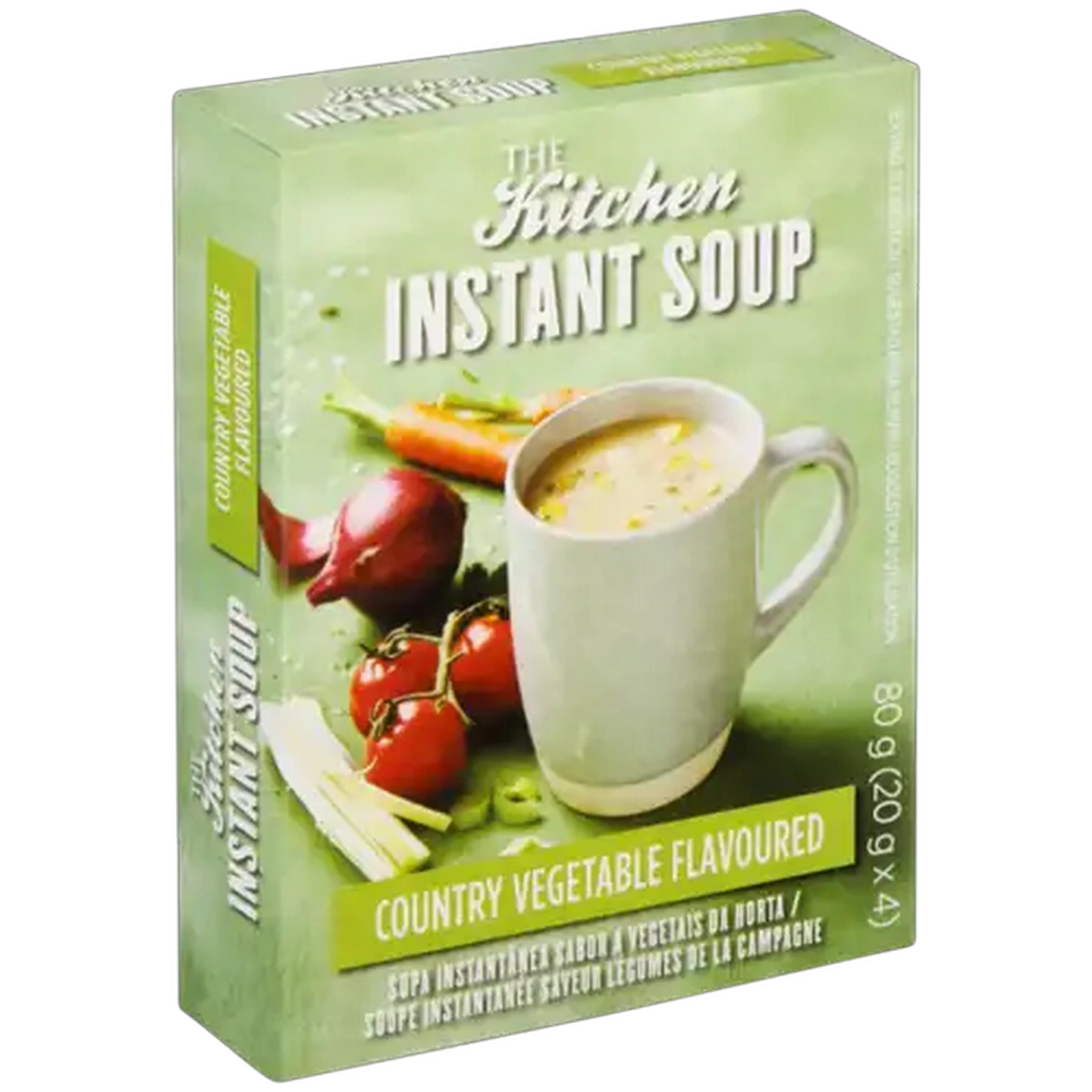 Image of The Kitchen Country Vegetable Flavoured Instant Soup 4 Pack 80g