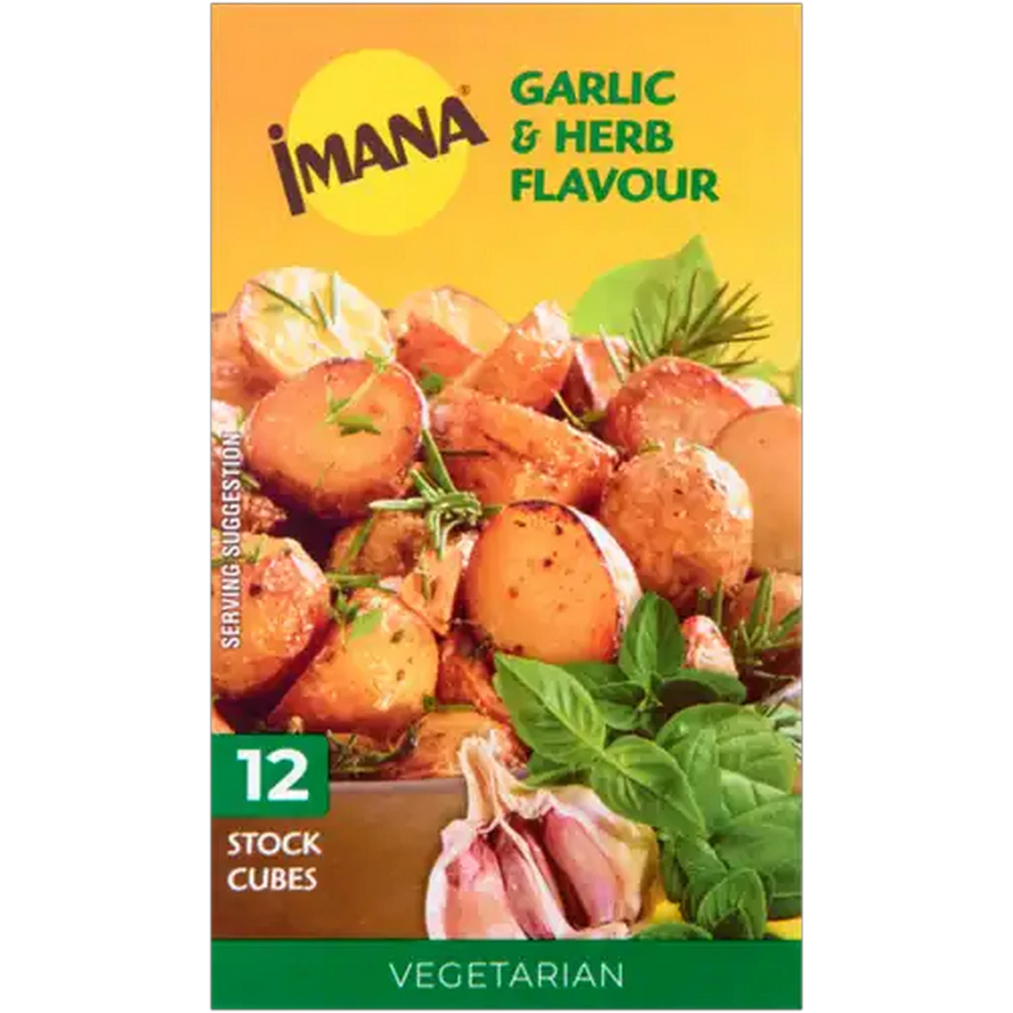 Image of Imana Garlic & Herb Flavoured Stock Cubes 12 Pack