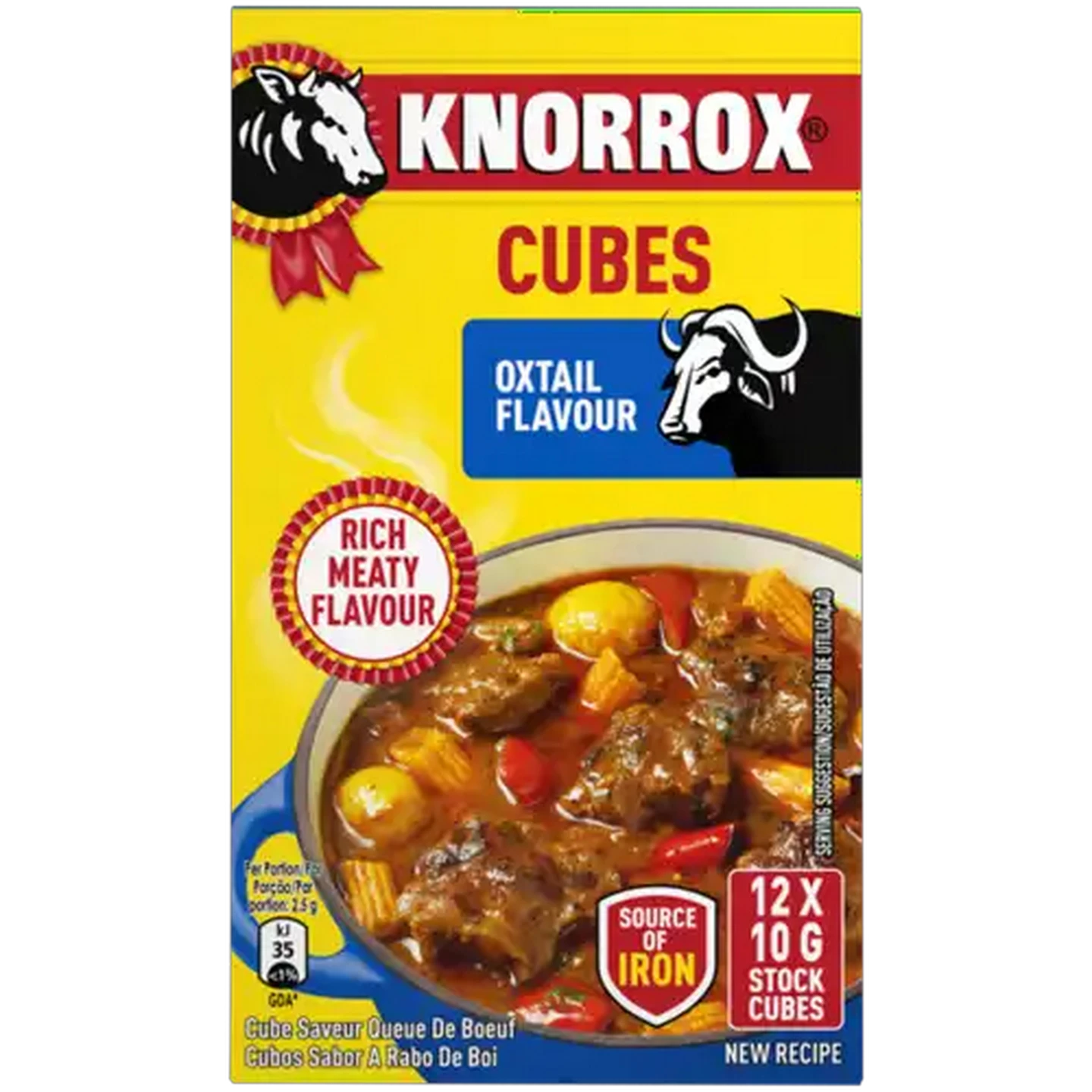 Image of Knorrox Oxtail Flavoured Stock Cubes 12 x 10g