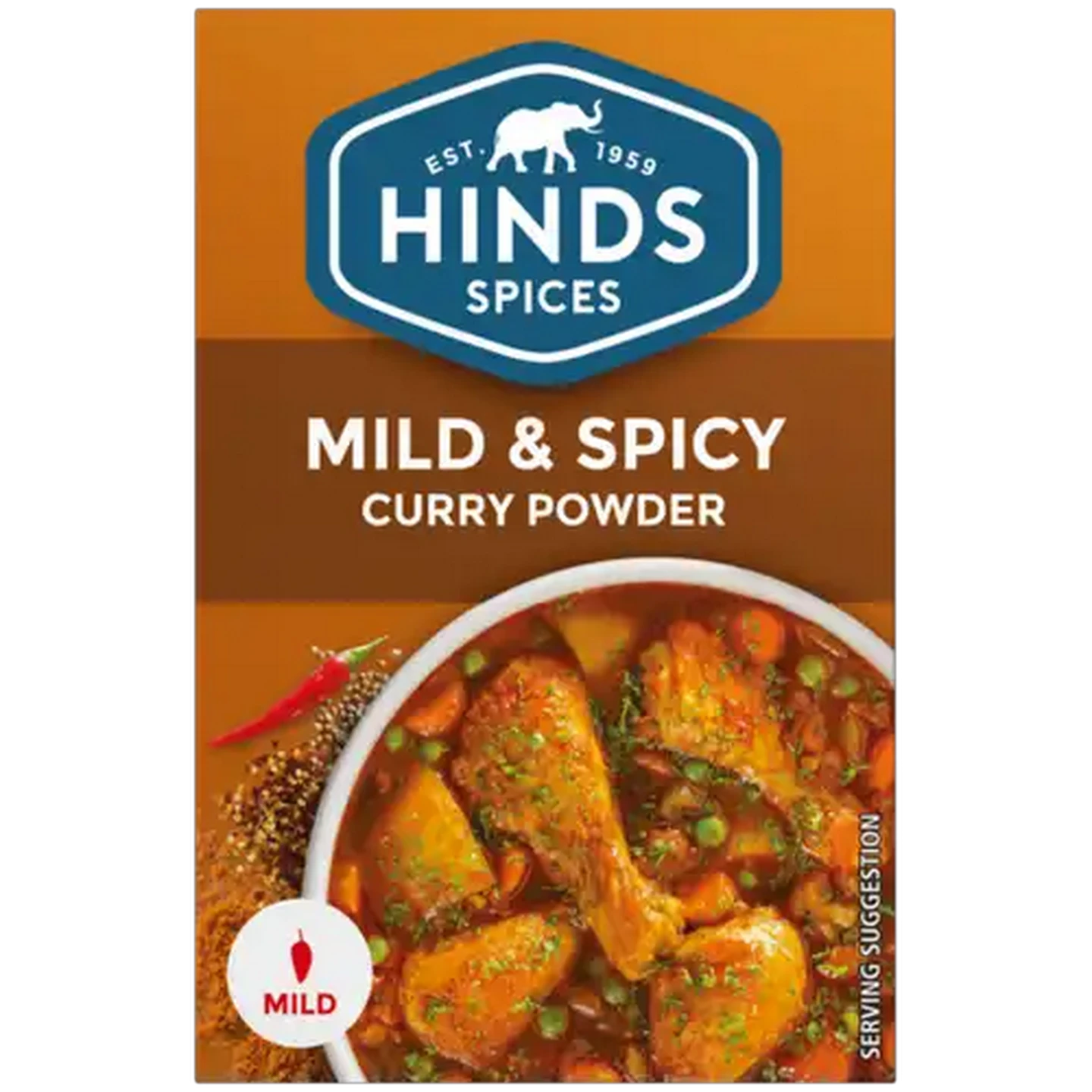 Image of Hinds Spices Mild & Spicy Curry Powder 50g