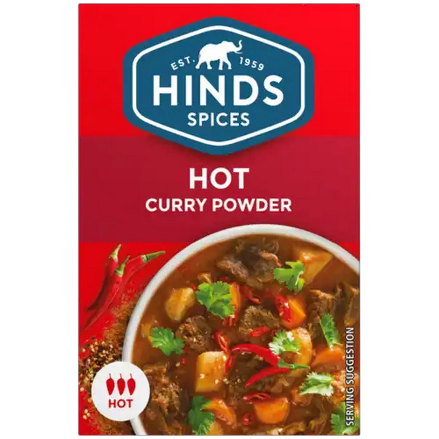 Image of Hinds Spices Hot Curry Powder 50g