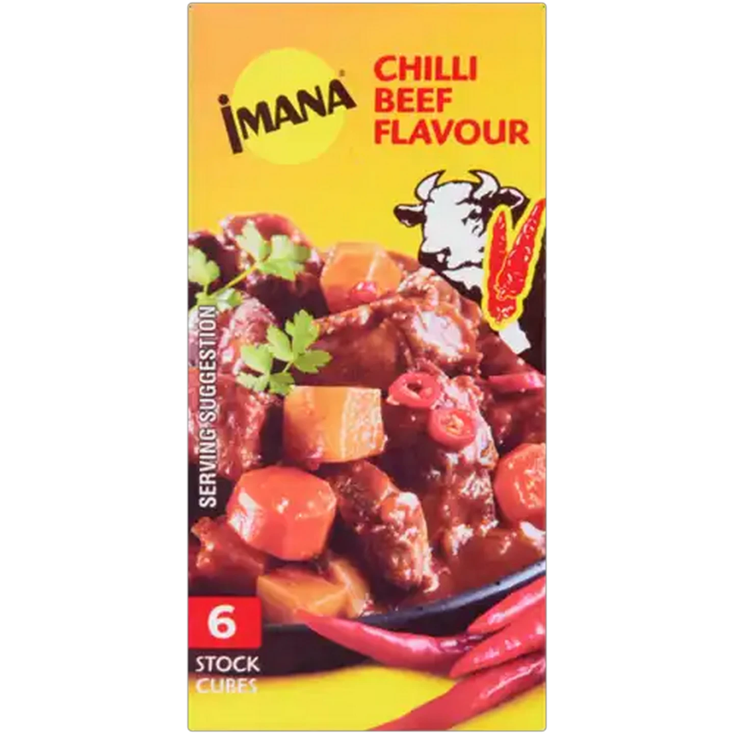 Image of Imana Chilli Beef Flavour Stock Cubes 6 Pack