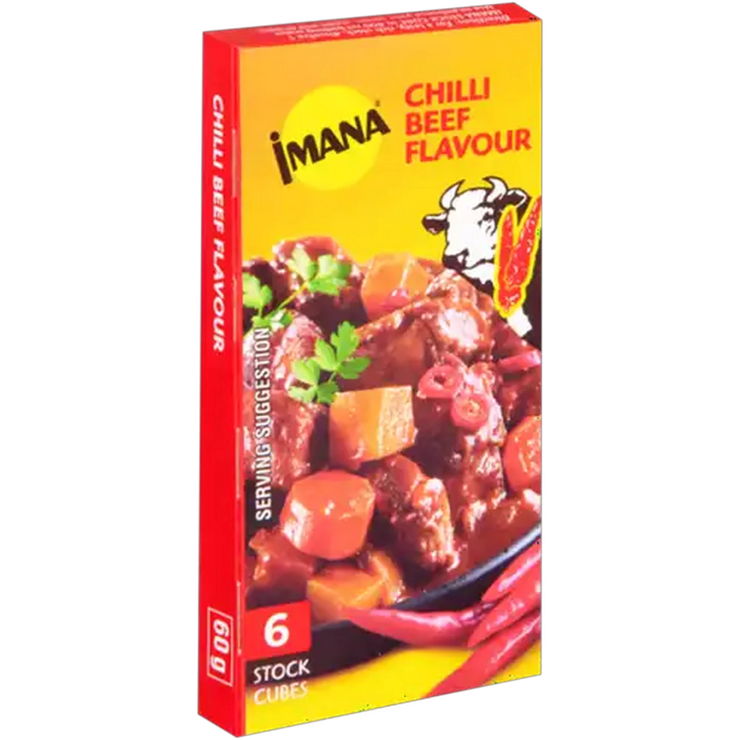 Image of Imana Chilli Beef Flavour Stock Cubes 6 Pack