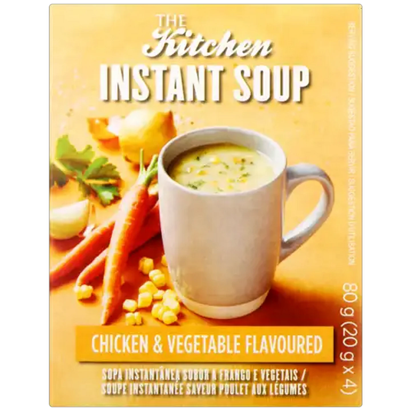 Image of The Kitchen Chicken & Vegetable Flavoured Instant Soup 3 Pack 80g