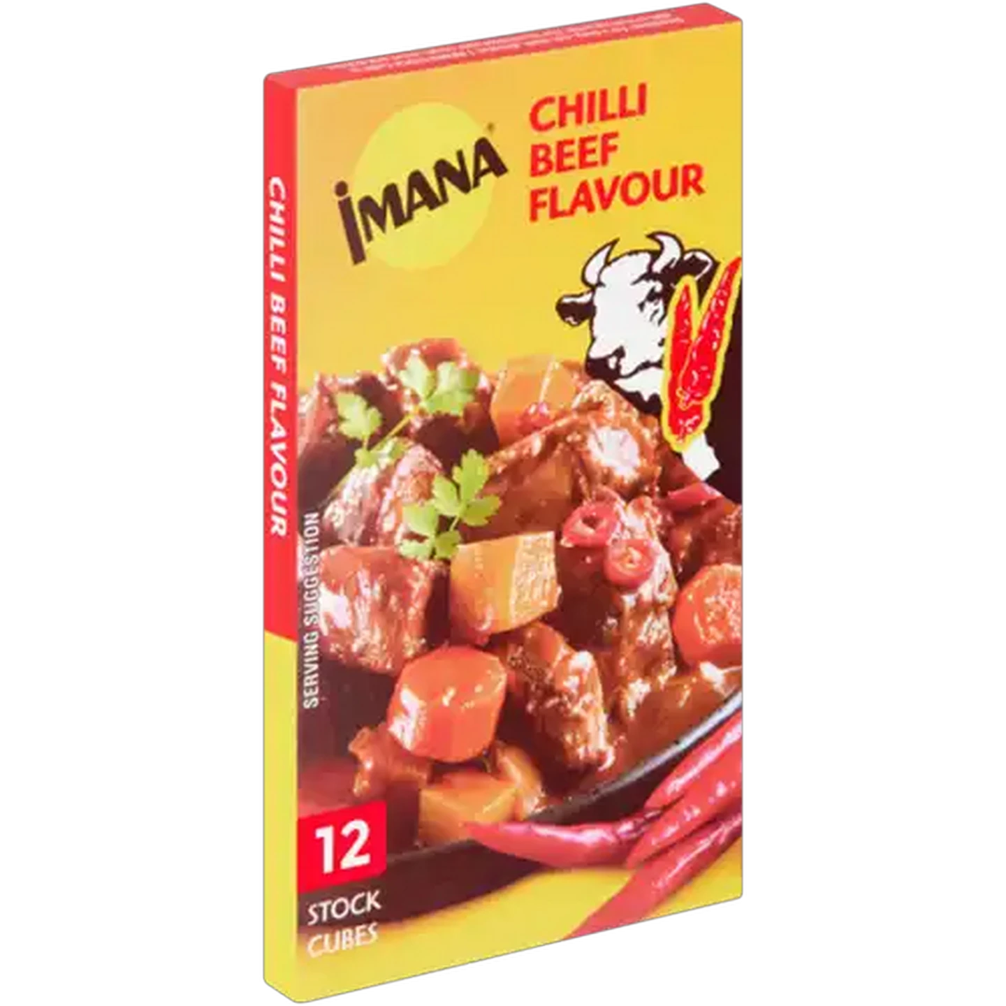 Image of Imana Chilli Beef Flavour Stock Cubes 12 Pack
