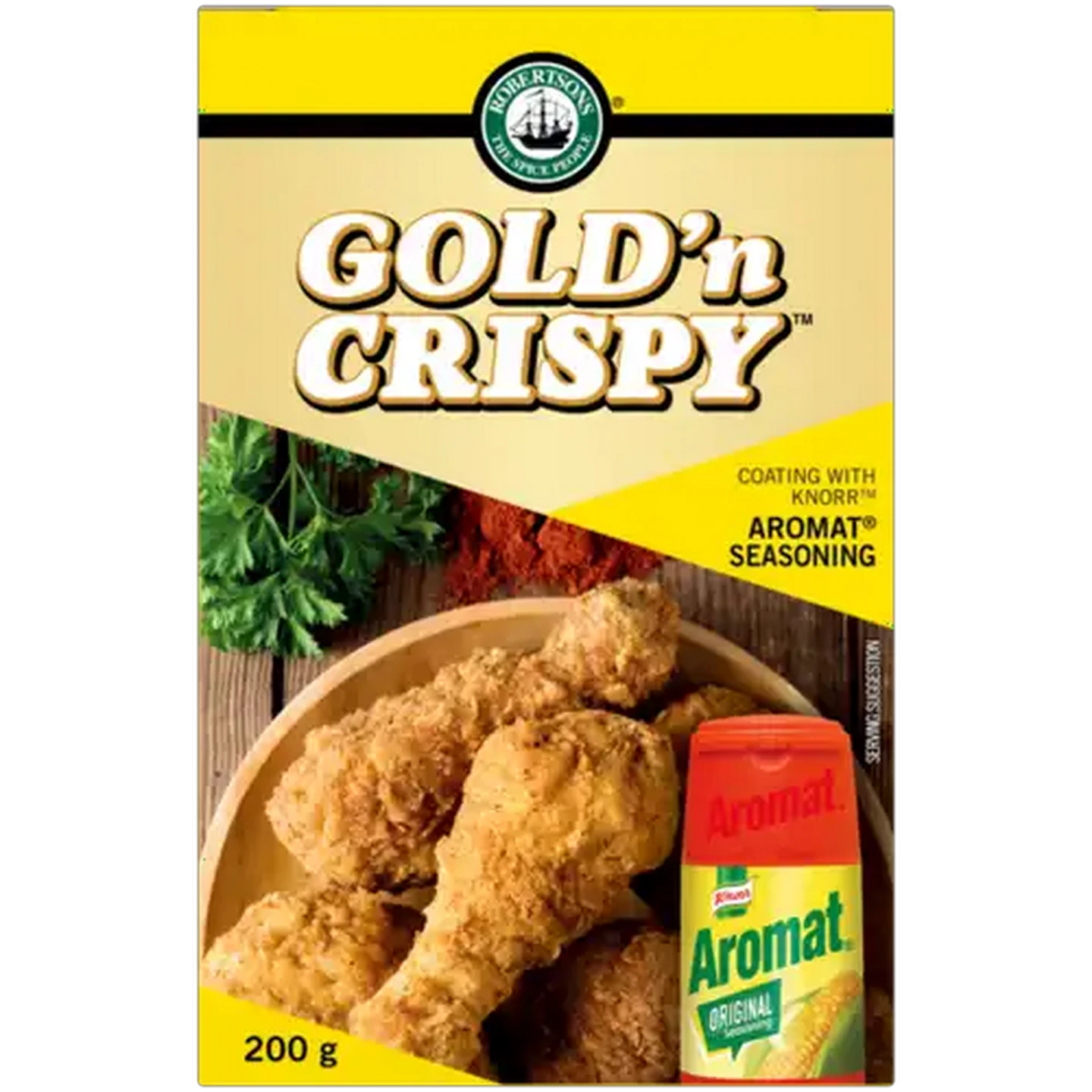 Image of Robertsons Gold n Crispy Chicken Coating with Knorr Aromat Spice 200g