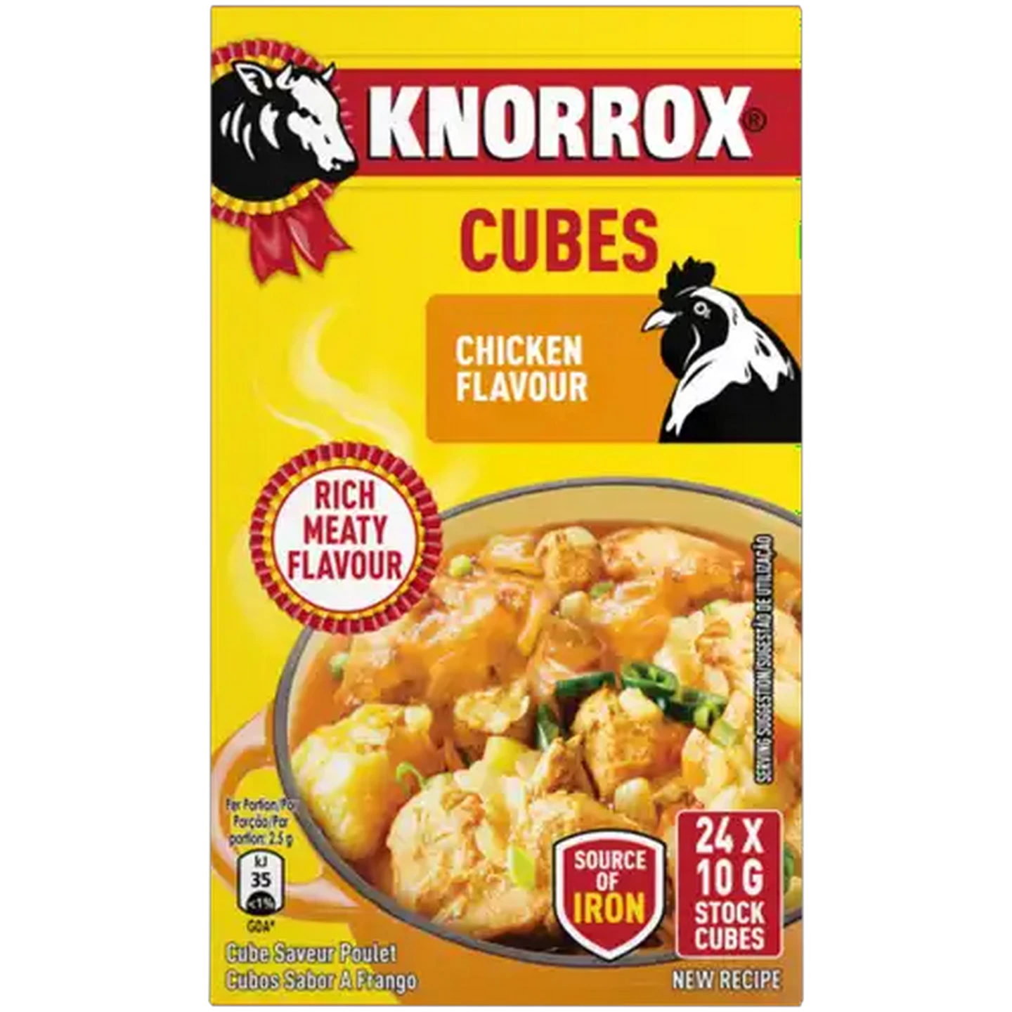 Image of Knorrox Chicken Flavoured Stock Cubes 24 x 10g