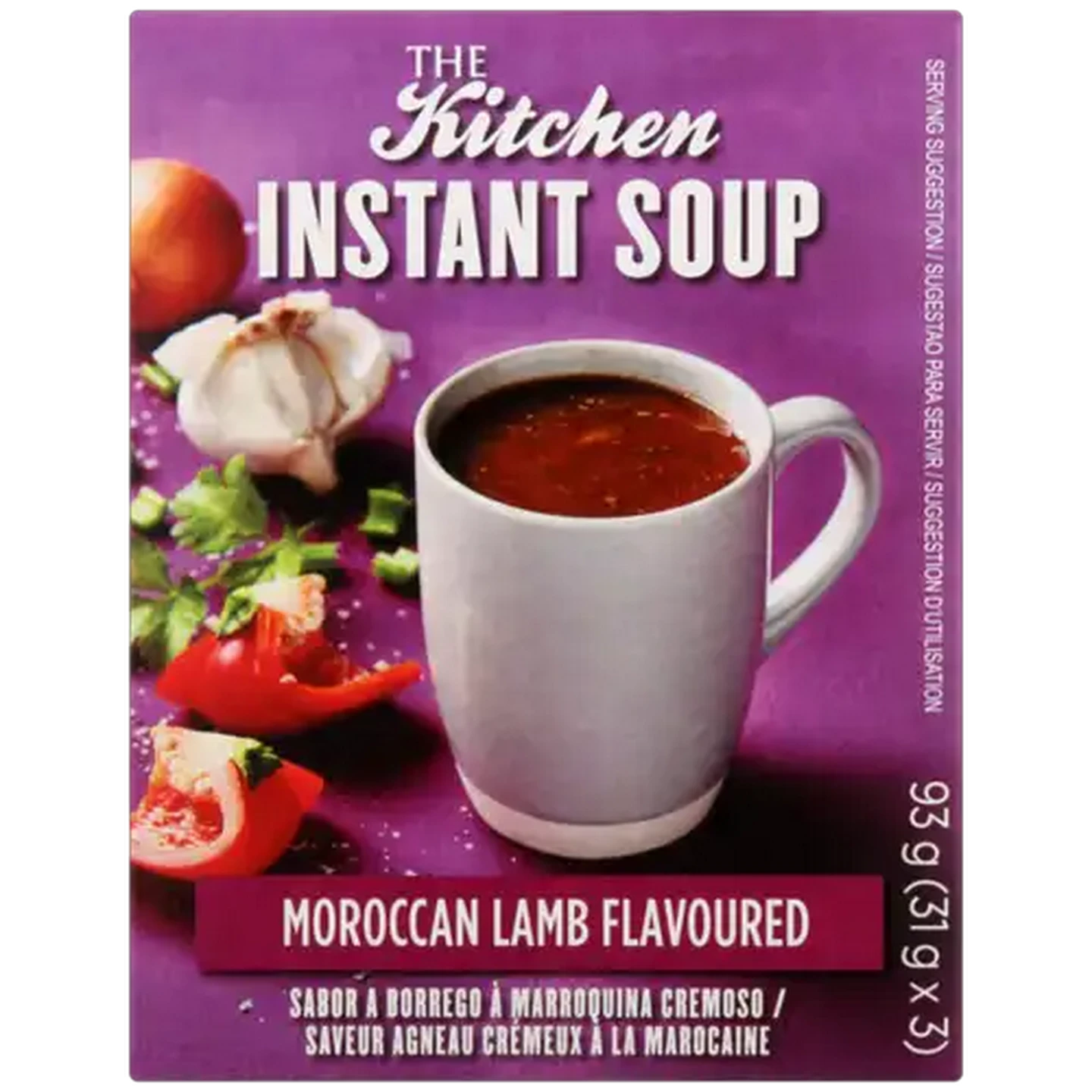 Image of The Kitchen Moroccan Lamb Flavoured Instant Soup 3 Pack 93g