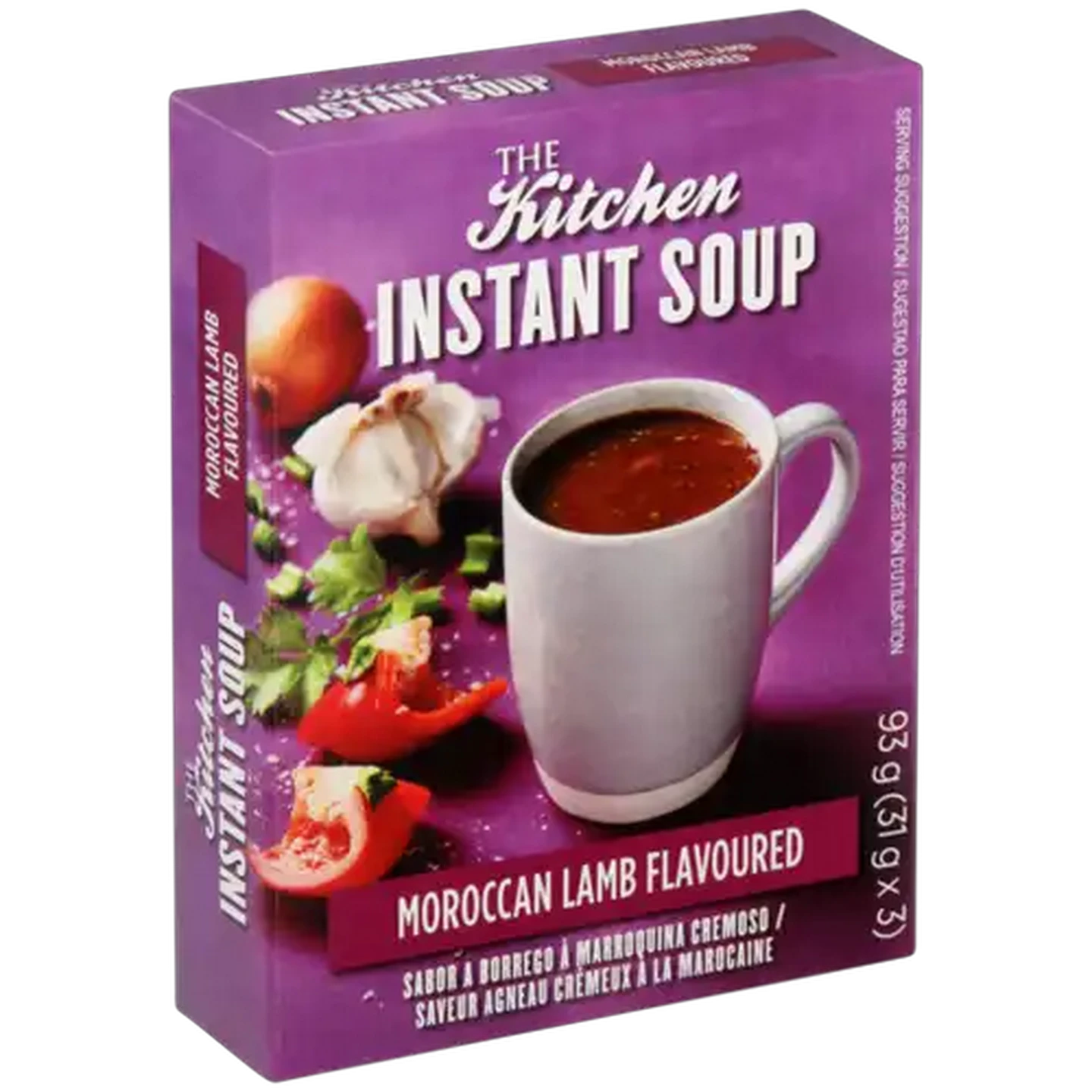 Image of The Kitchen Moroccan Lamb Flavoured Instant Soup 3 Pack 93g
