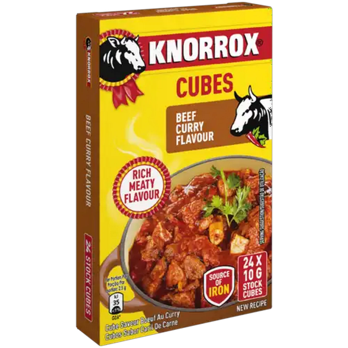 Image of Knorrox Beef Curry Flavoured Stock Cubes 24 x 10g