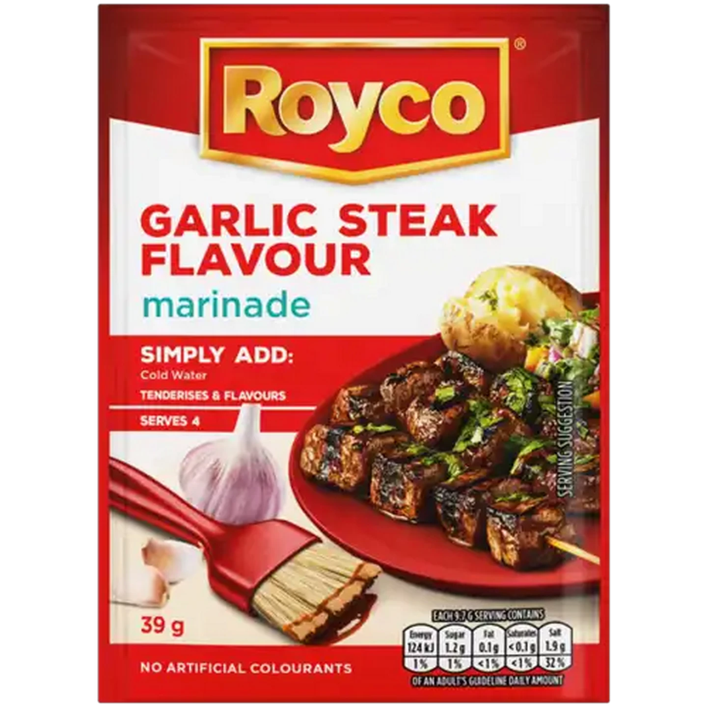 Image of Royco Garlic Steak Flavour Garlic Steak Flavour Marinade 39g