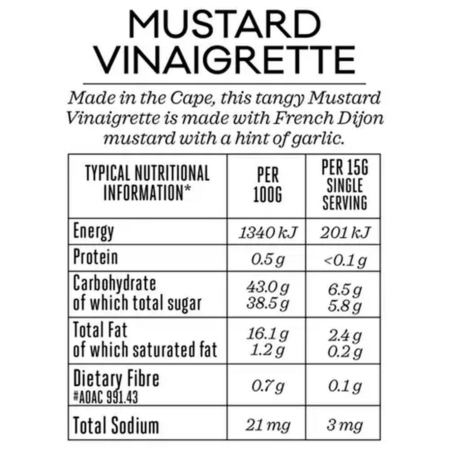 Image of Forage And Feast Mustard Vinaigrette 250ml
