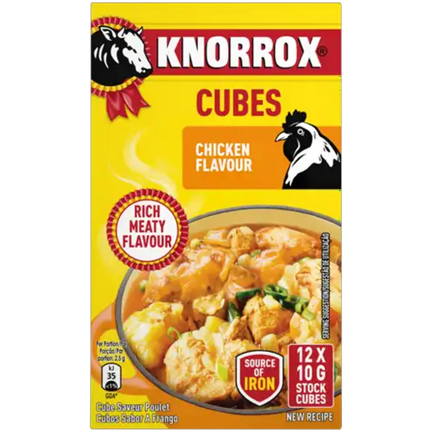 Image of Knorrox Chicken Flavoured Stock Cubes 12 x 10g