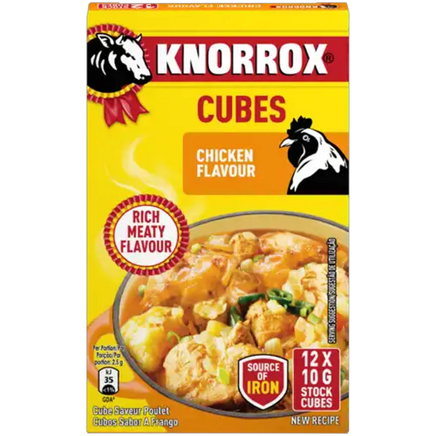 Image of Knorrox Chicken Flavoured Stock Cubes 12 x 10g
