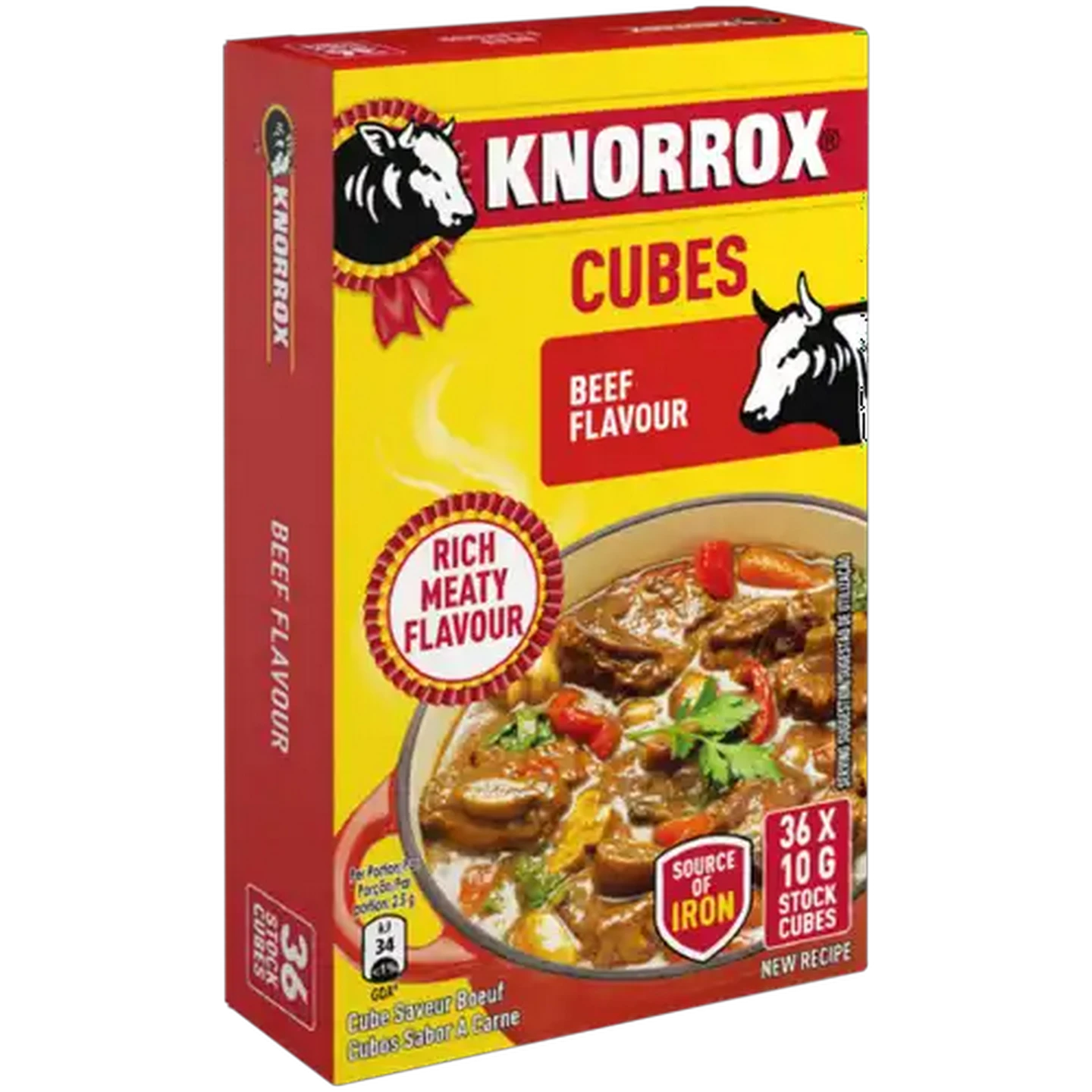 Image of Knorrox Beef Flavoured Stock Cubes 36 x 10g