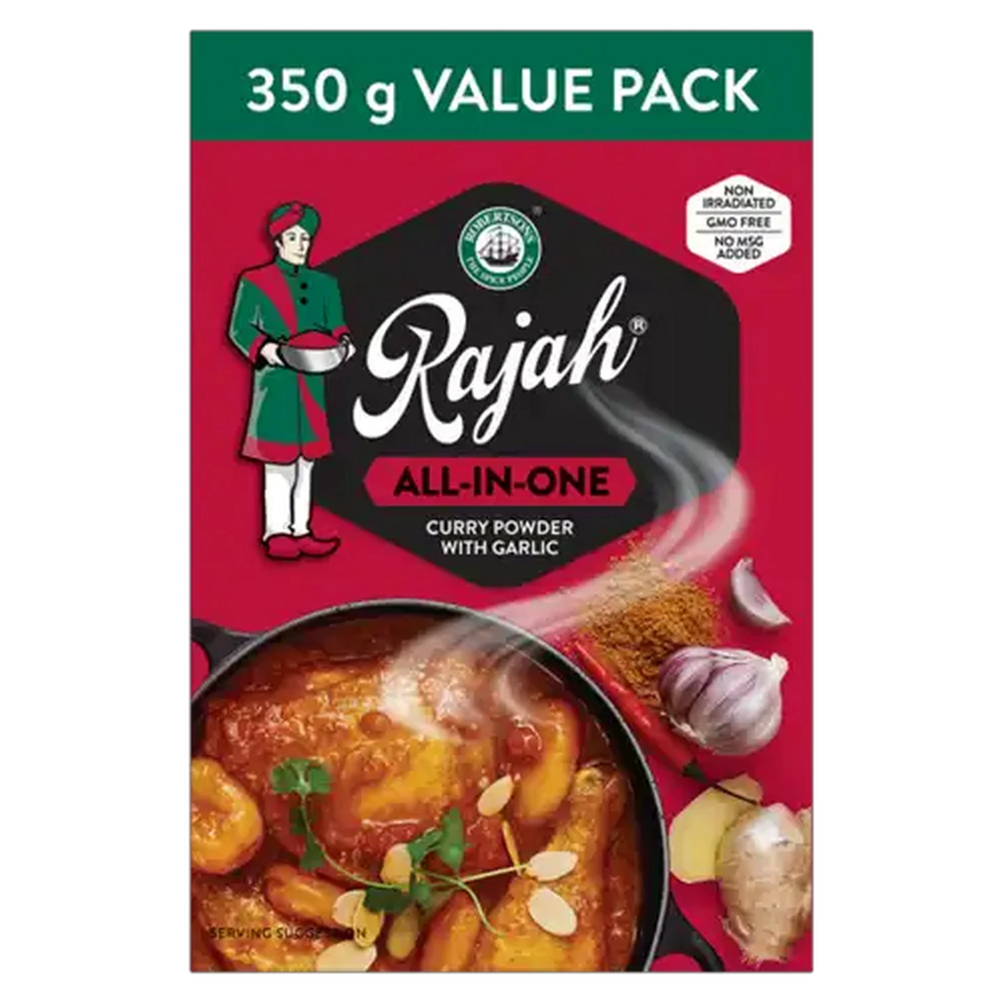 Image of Rajah All-In-One Curry Powder With Garlic 350g