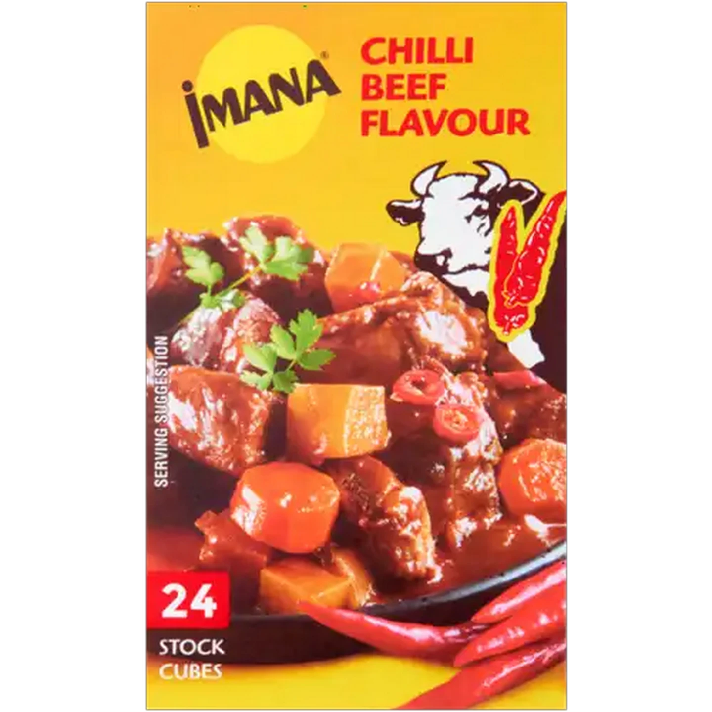 Image of Imana Chilli Beef Flavour Stock Cubes 24 Pack