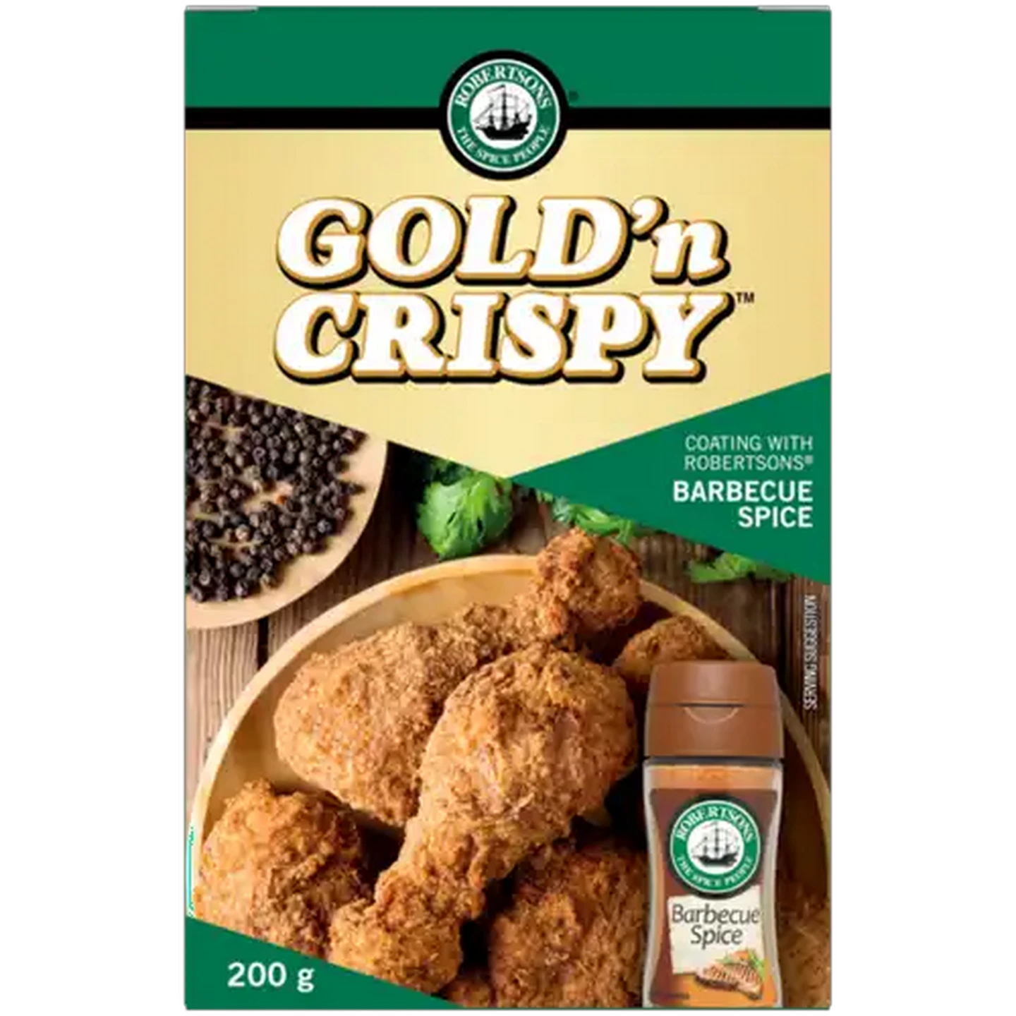 Image of Robertsons Gold n Crispy Chicken Coating with Robertsons Barbecue Spice 200g