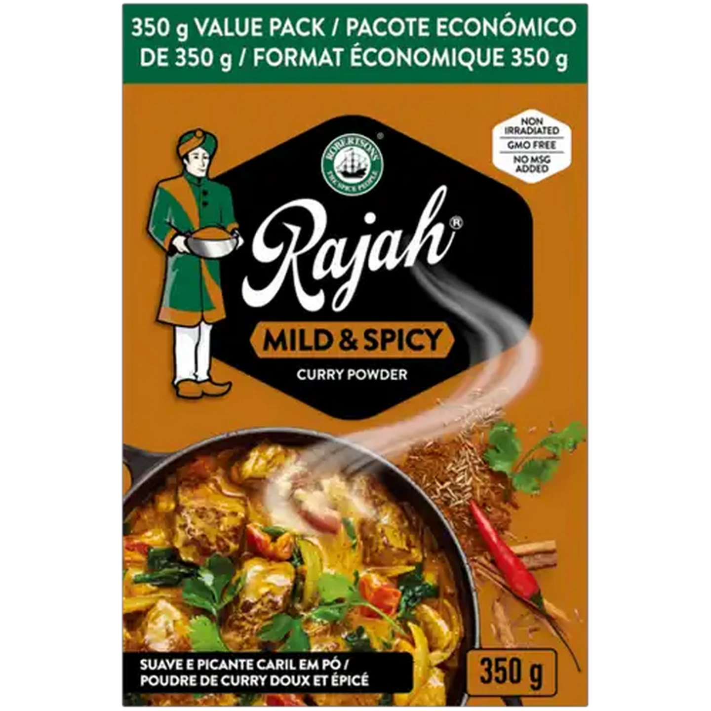 Image of Rajah Mild & Spicy Curry Powder 350g