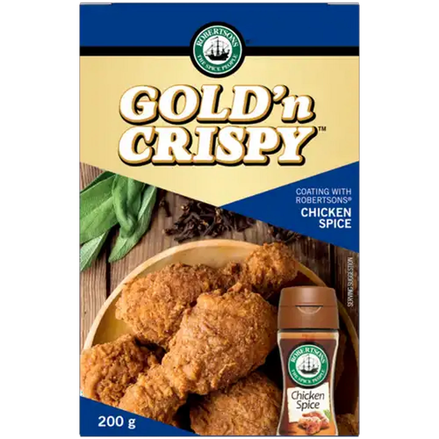 Image of Robertsons Gold n Crispy Chicken Coating with Robertsons Chicken Spice 200g