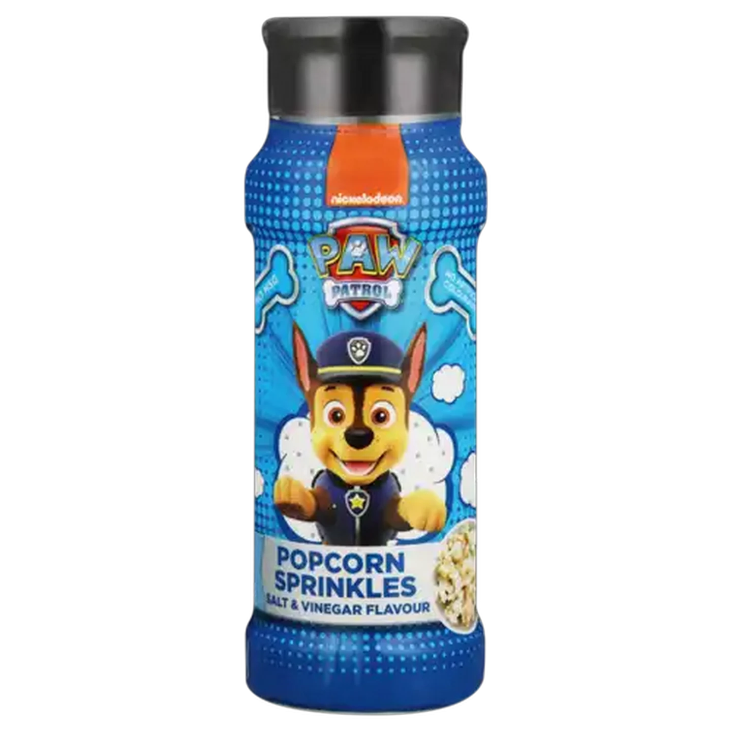 Image of PAW Patrol Salt & Vinegar Flavoured Popcorn Sprinkle Shaker 200g