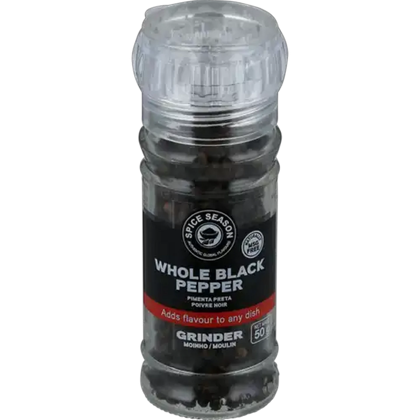 Image of Spice Season Black Pepper Grinder Spice 50g