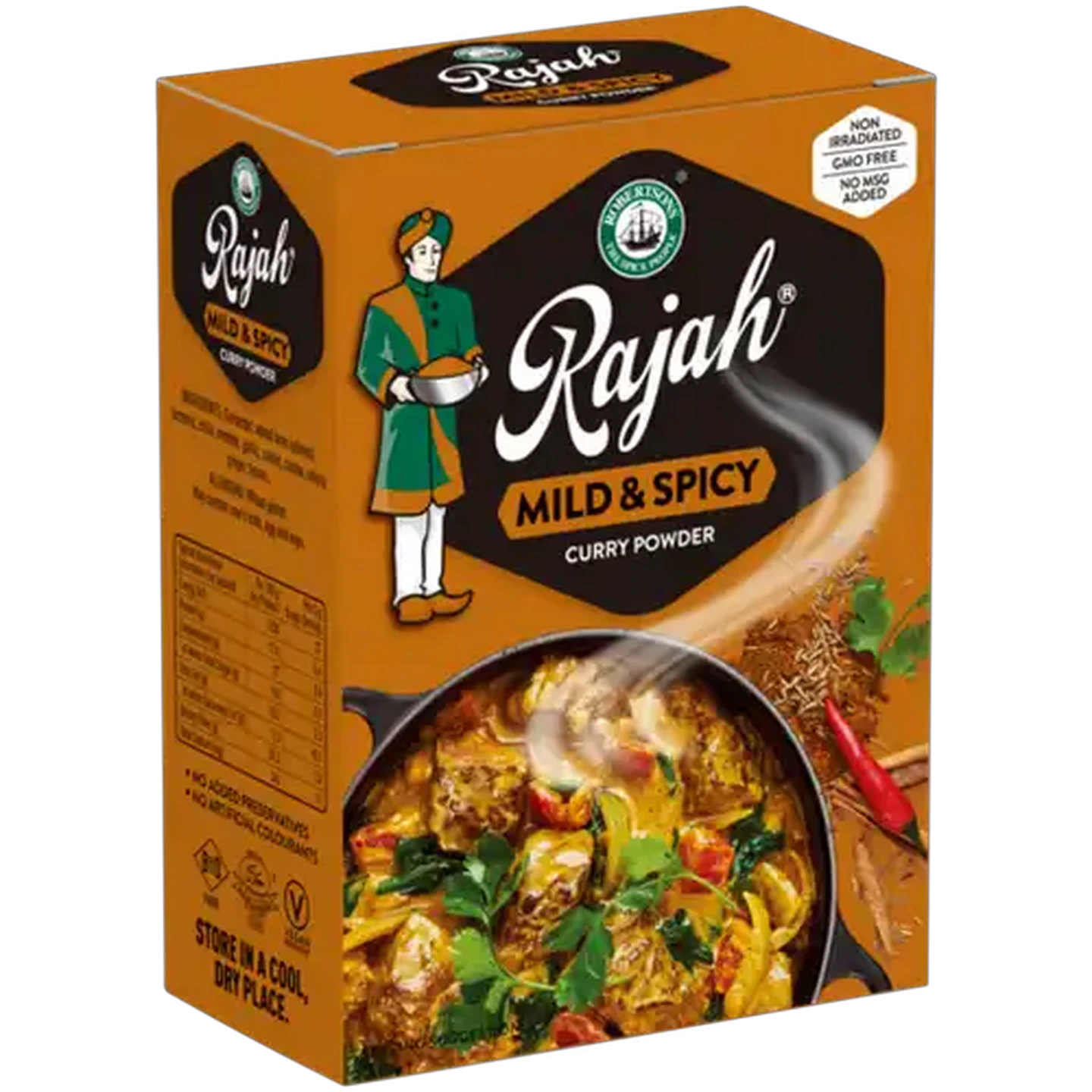 Image of Rajah Mild & Spicy Curry Powder Box 100g