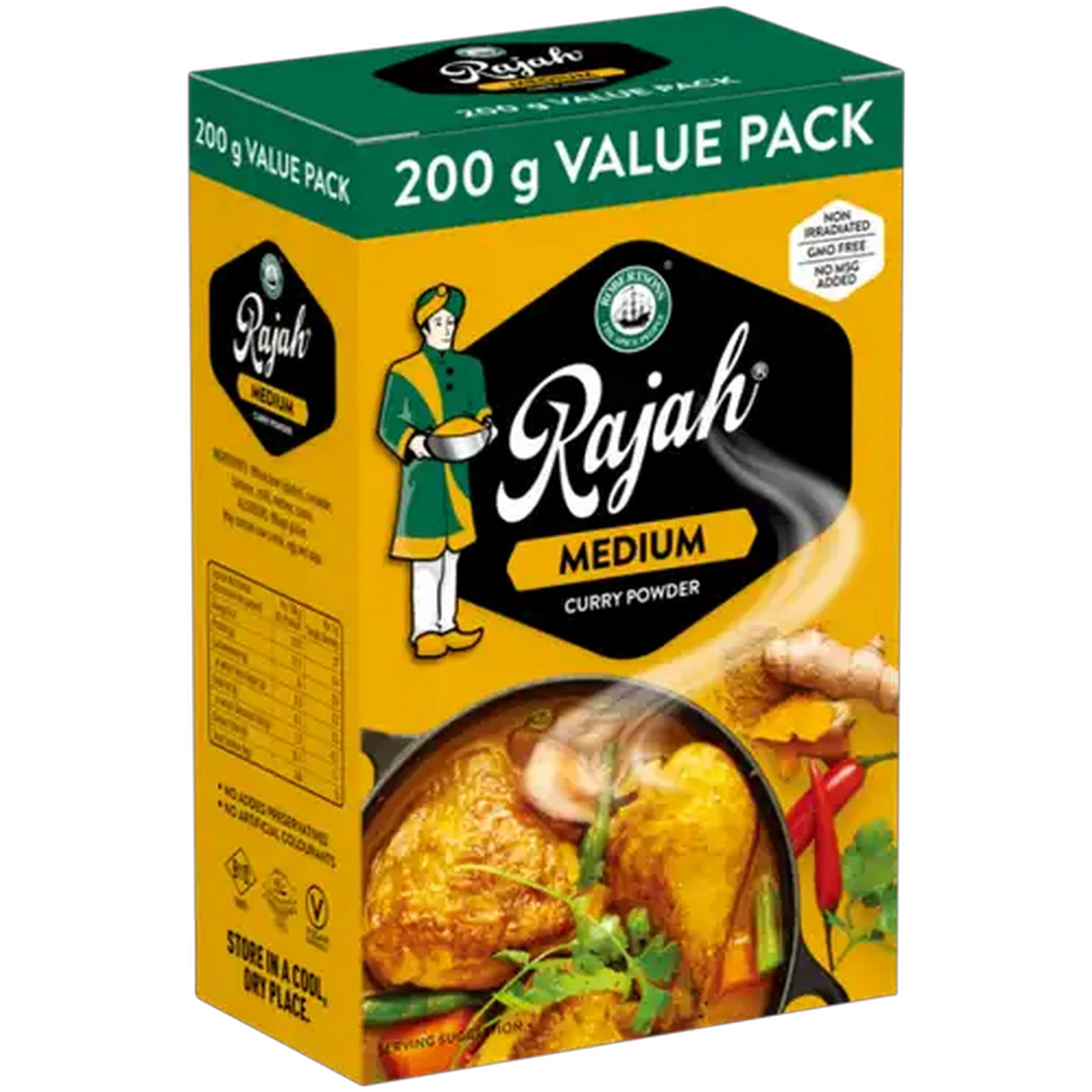 Image of Rajah Medium Curry Powder Value Pack 200g