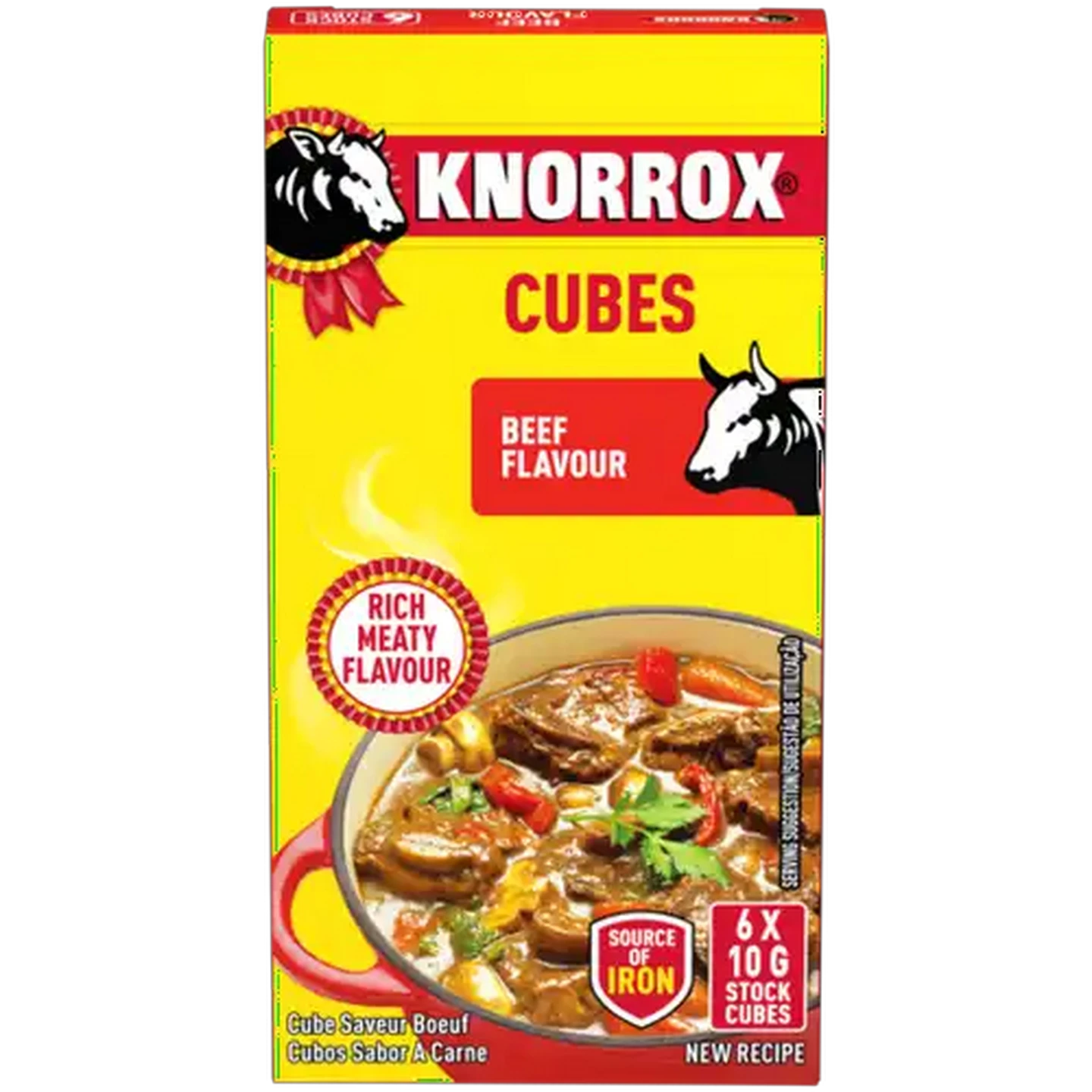 Image of Knorrox Beef Flavoured Stock Cubes 6 x 10g