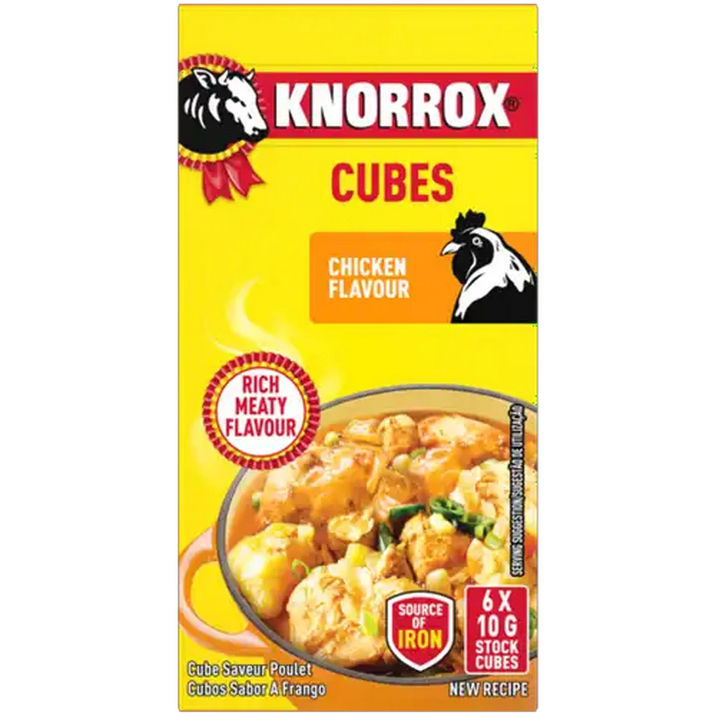 Image of Knorrox Chicken Flavoured Stock Cubes 6 x 10g