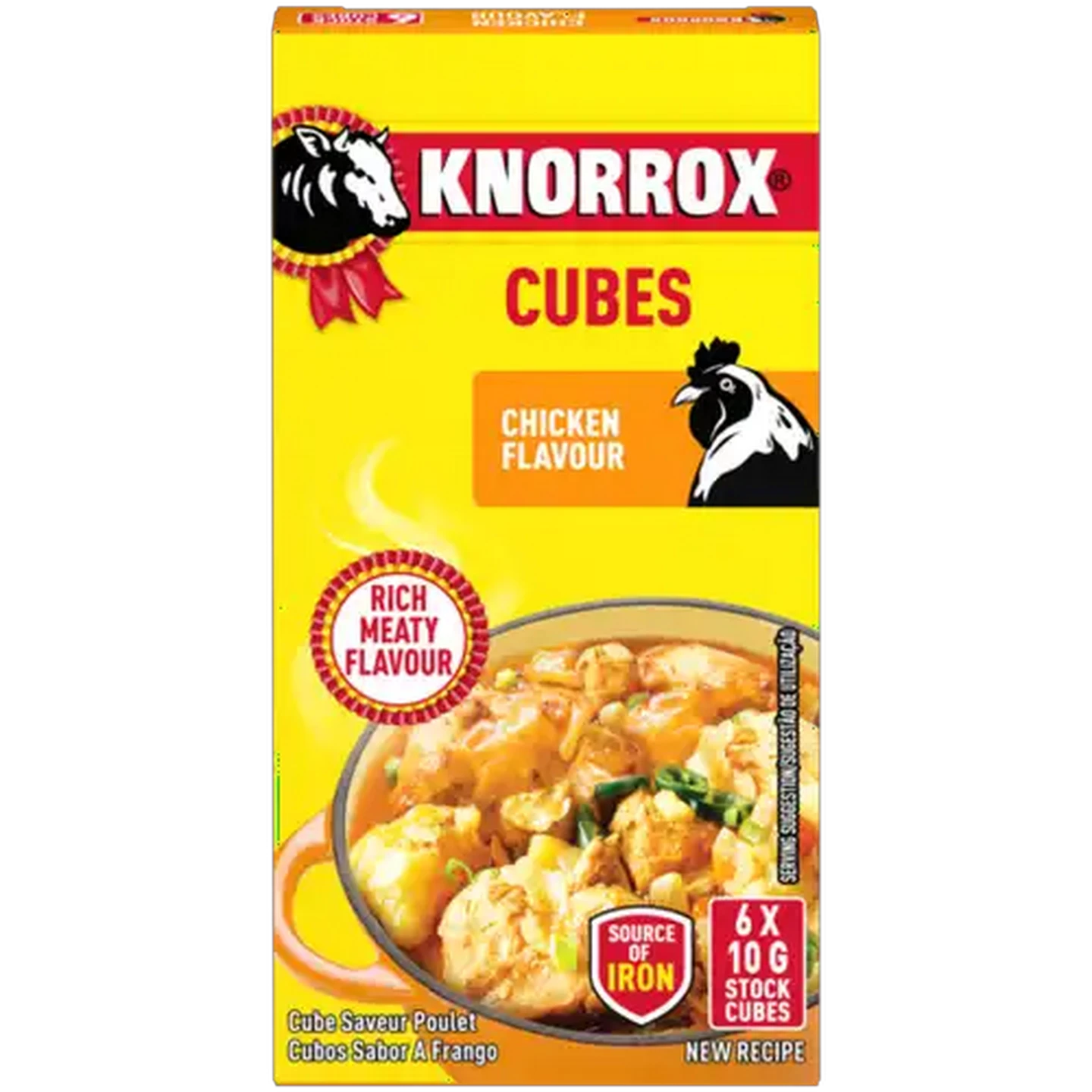 Image of Knorrox Chicken Flavoured Stock Cubes 6 x 10g