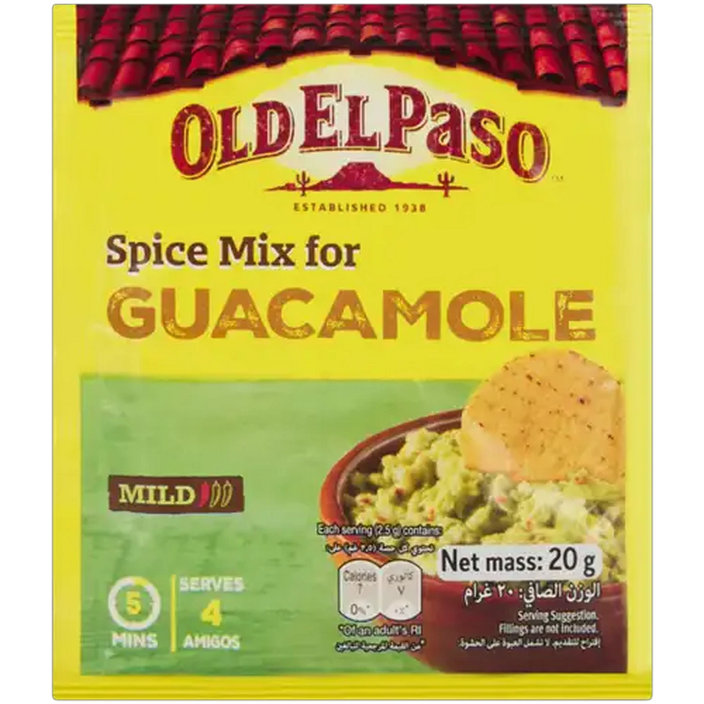 Image of Old El Paso Mild Spice Mix for Guacamole 20g