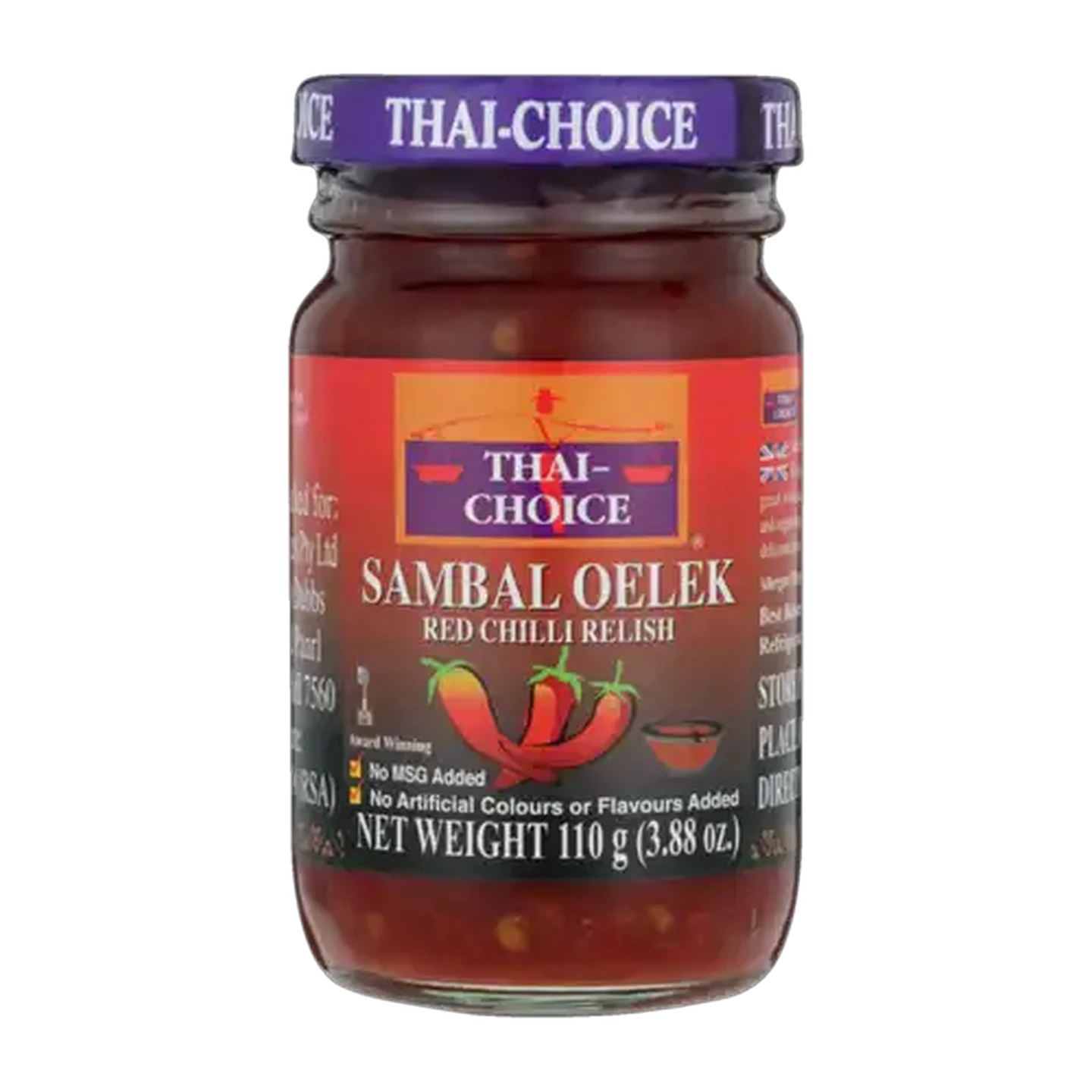 Image of Thai-Choice Red Chilli Relish Paste 110g