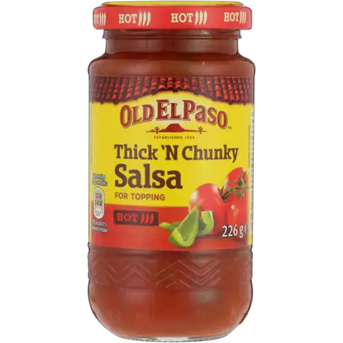 Image of Old El Paso Hot Thick 'N Chunky Salsa 226g