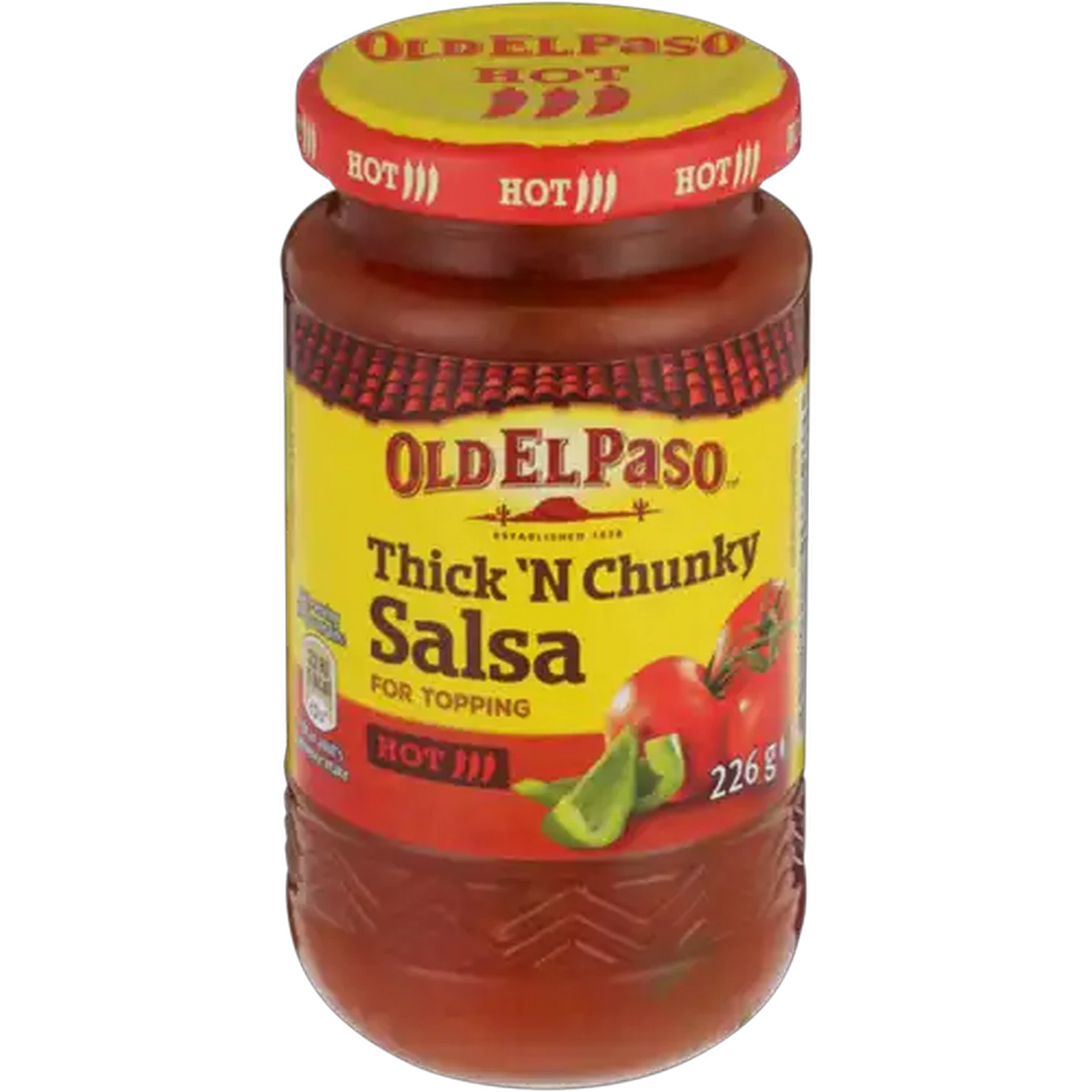 Image of Old El Paso Hot Thick 'N Chunky Salsa 226g
