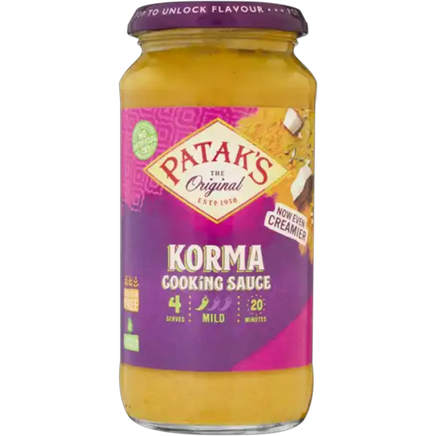 Image of Patak's Korma Cook-In-Sauce 450g
