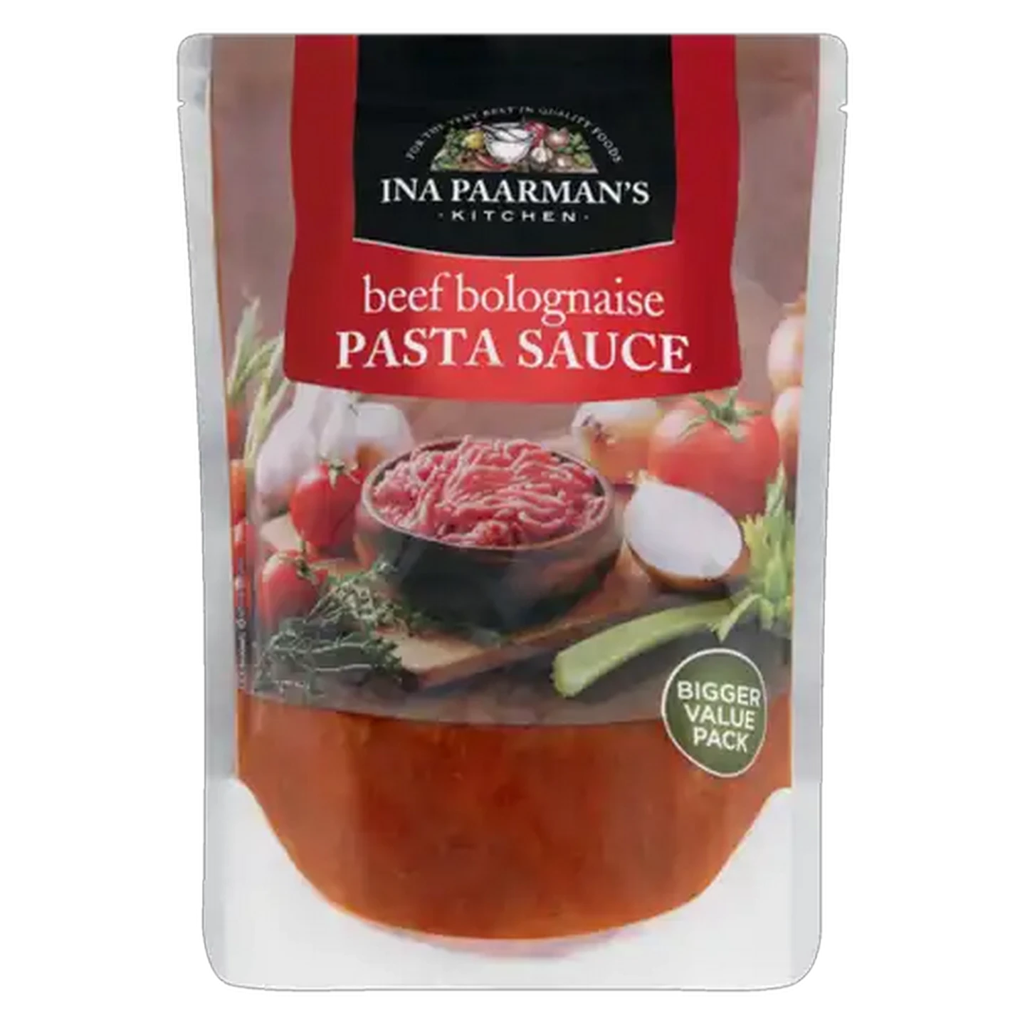 Image of Ina Paarman's Kitchen Beef Bolognaise Pasta Sauce Pouch 600g
